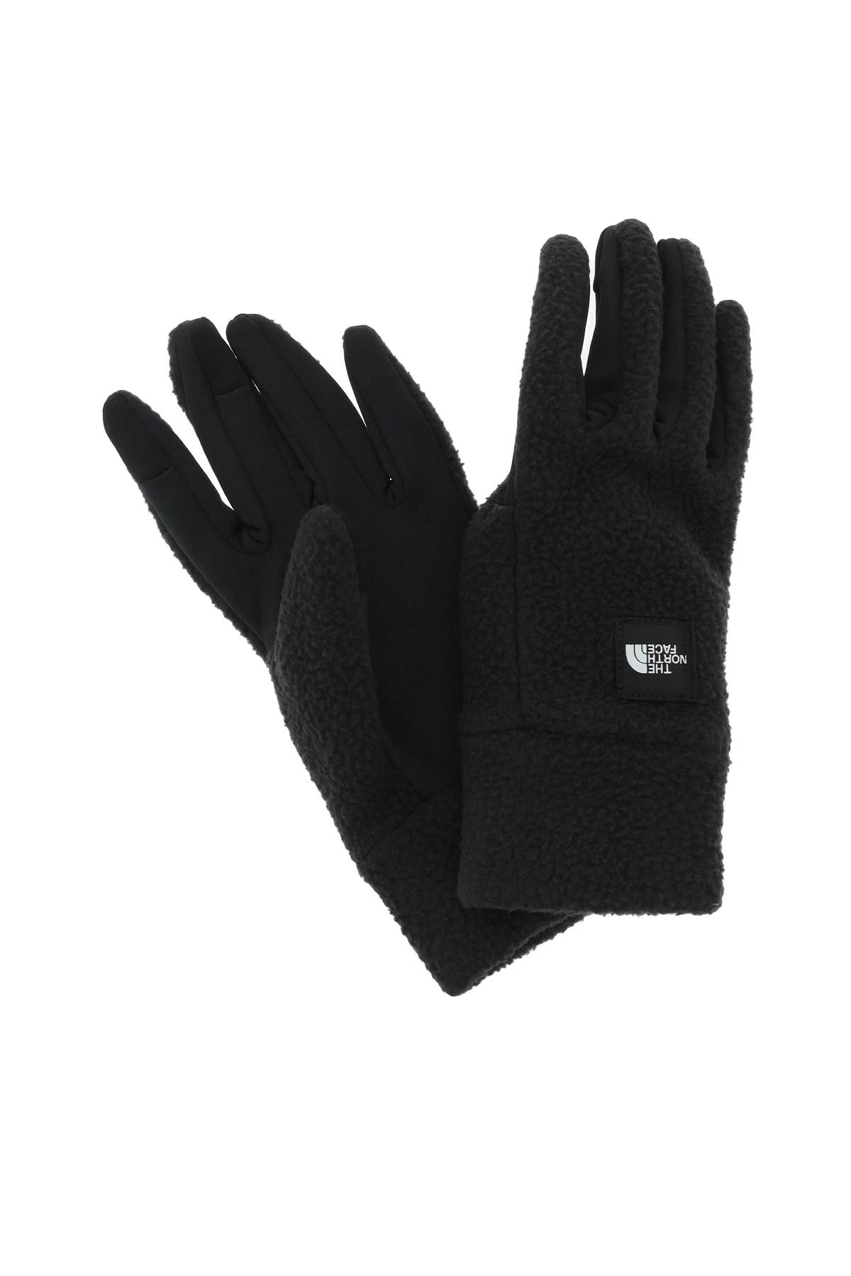 the north face fleeski etip touchscreen fleece gloves in black