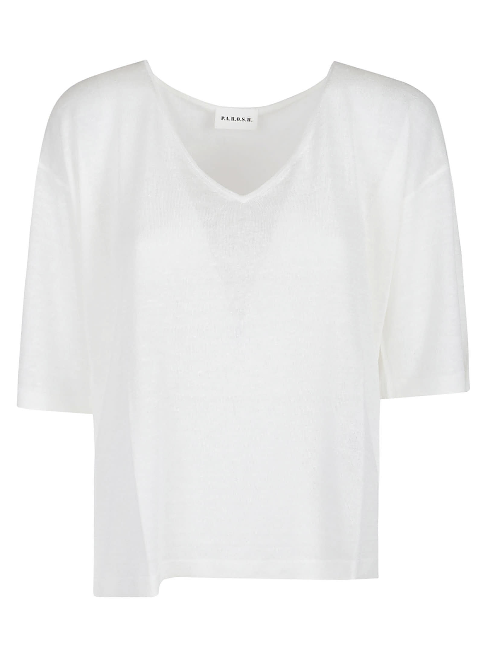 P.A.R.O.S.H BABYLON SHORT SLEEVE SWEATER 