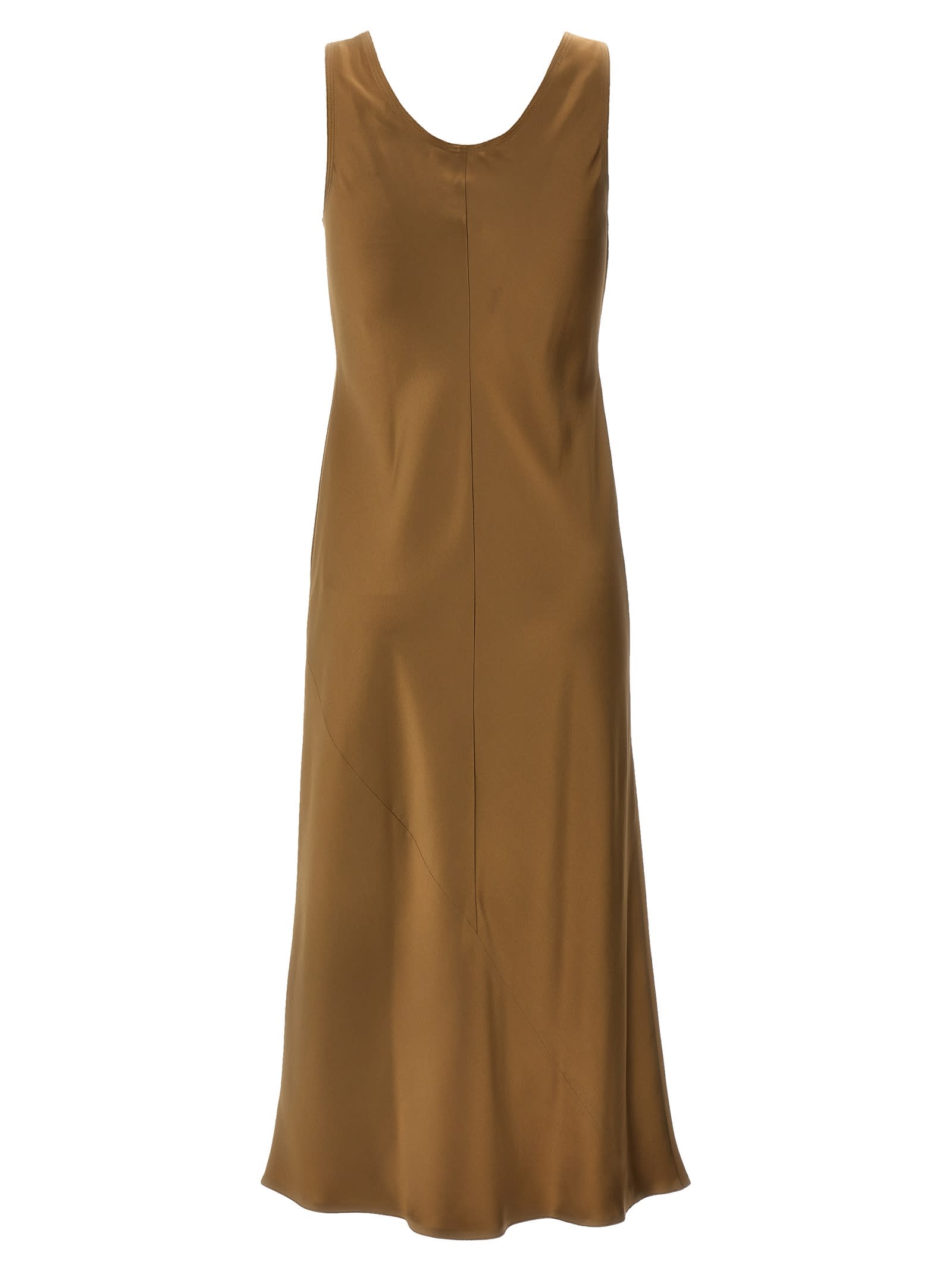Max Mara Brown Banio Dress In Brown