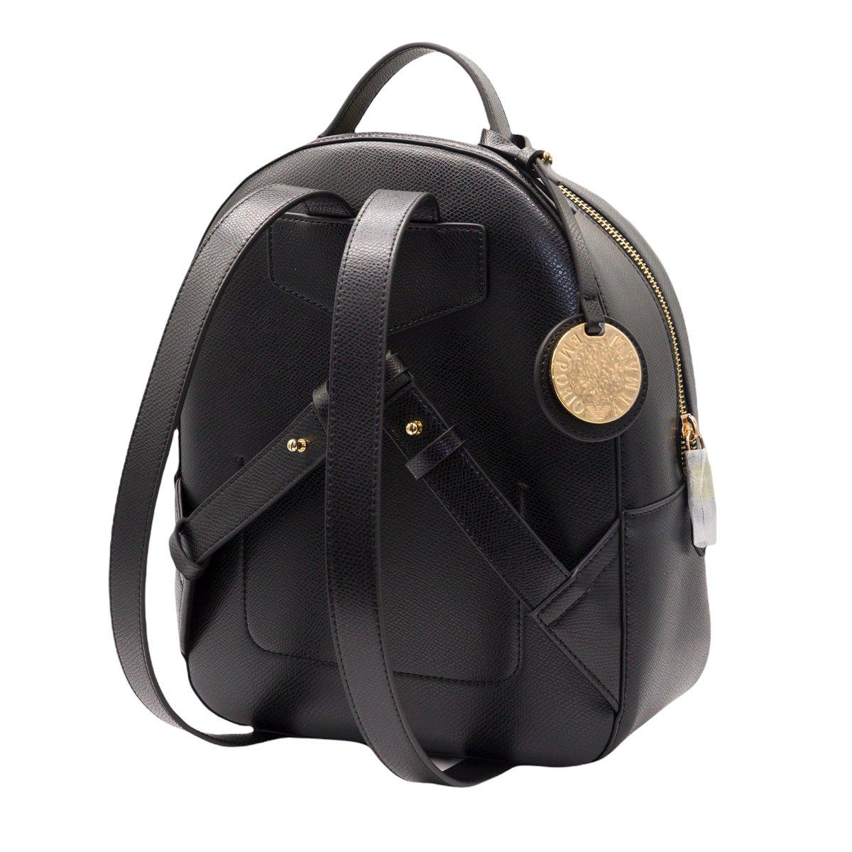 Shop Emporio Armani Charm-detailed Zipped Backpack In Black