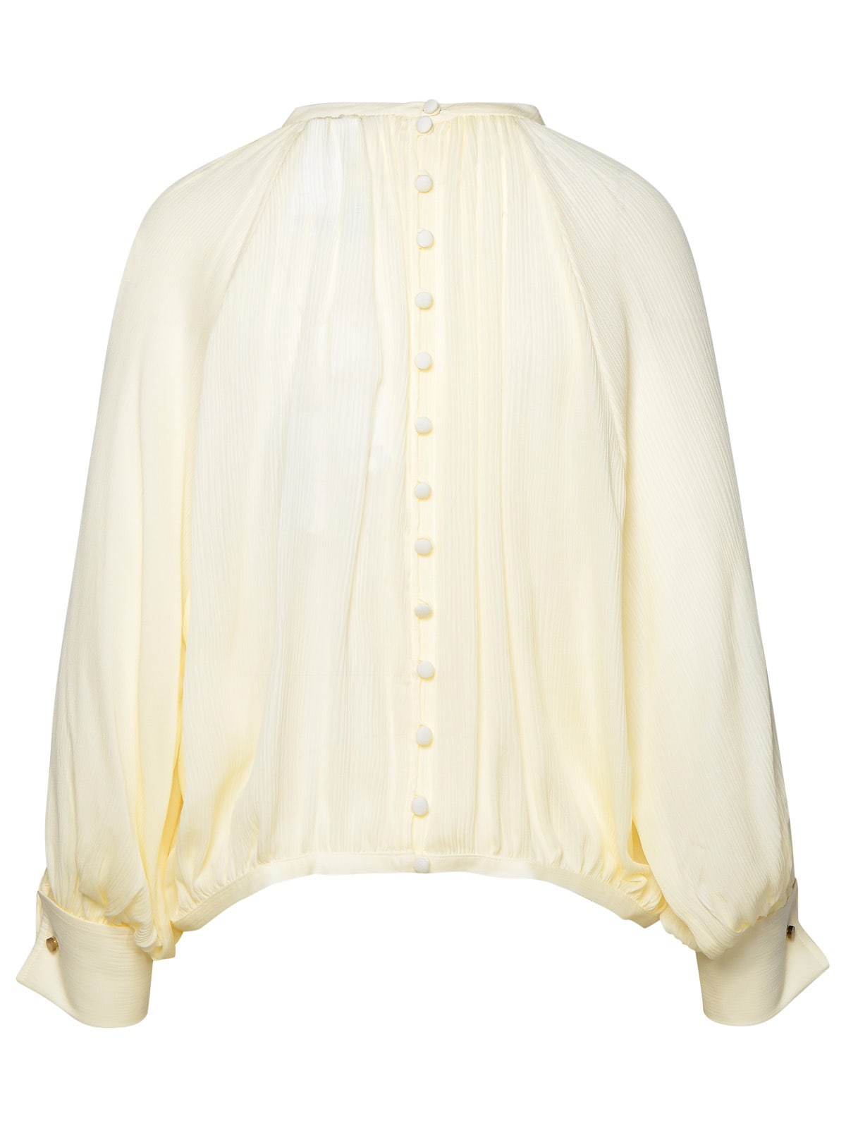 Shop Max Mara Ivory Silk Shirt In Avorio