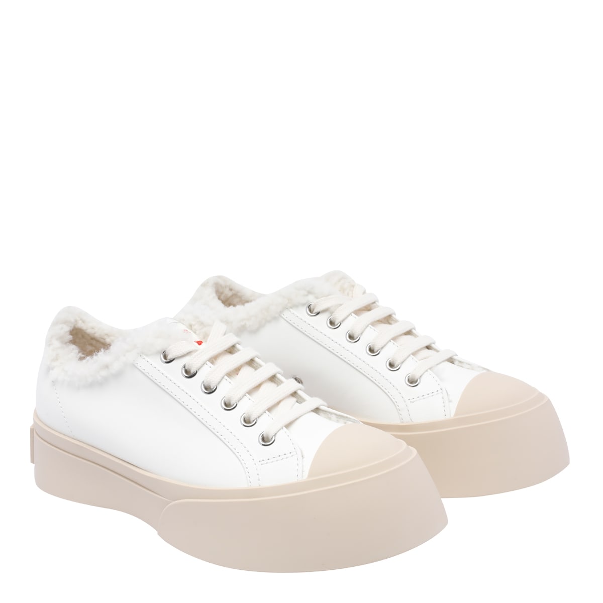 Shop Marni Pablo Sneakers In White