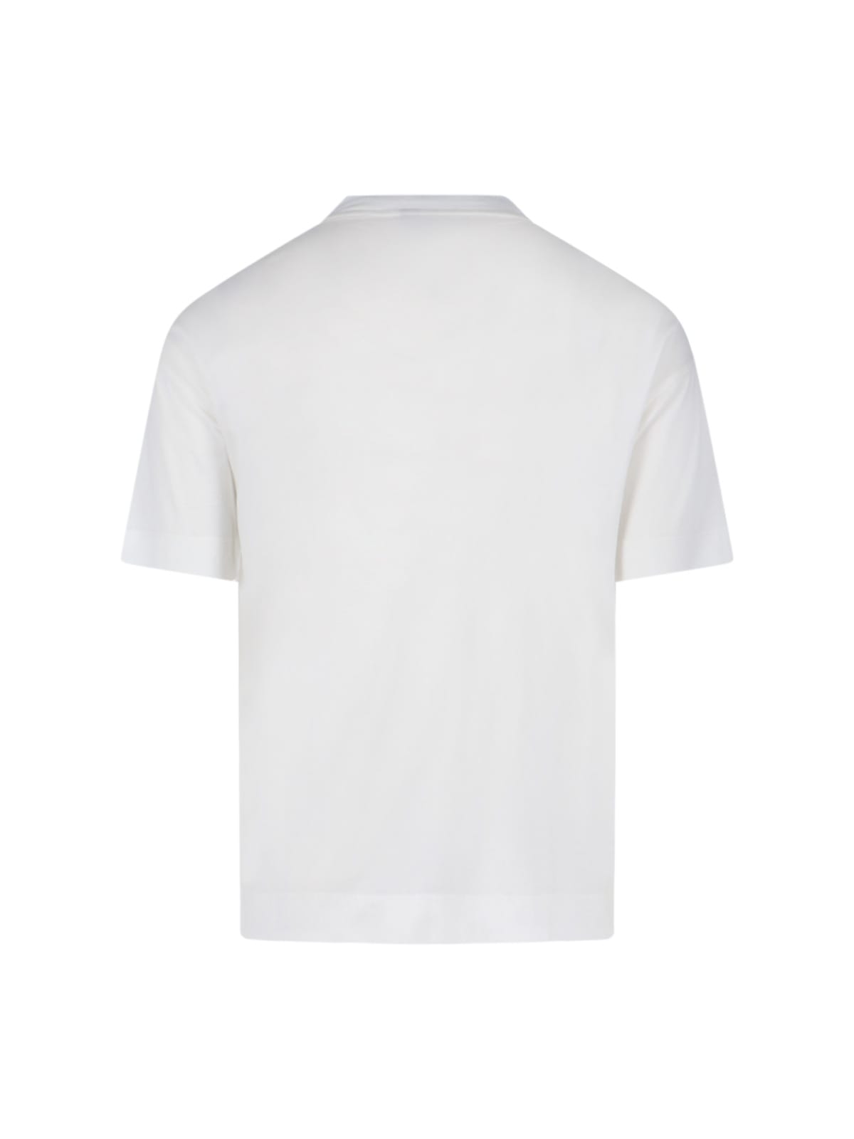 Shop Emporio Armani Logo T-shirt In White