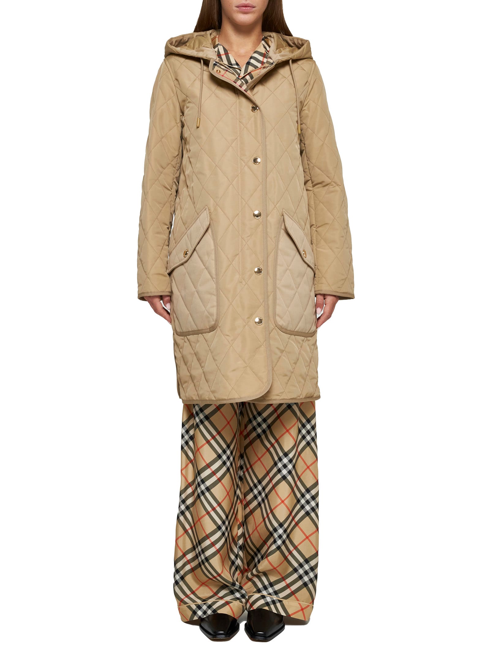 Shop Burberry Jacket In Beige