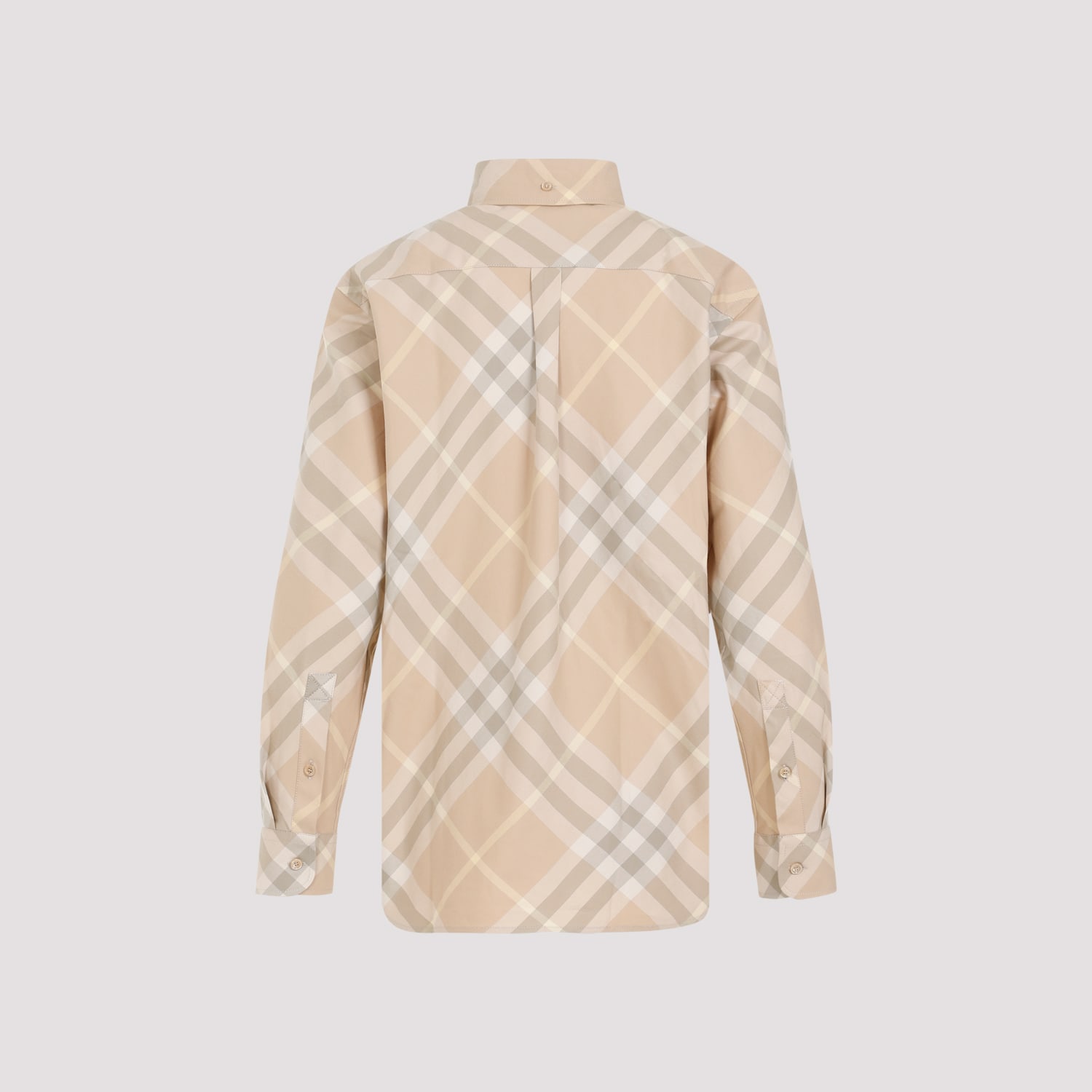 Shop Burberry Shirt In Flax Ip Check