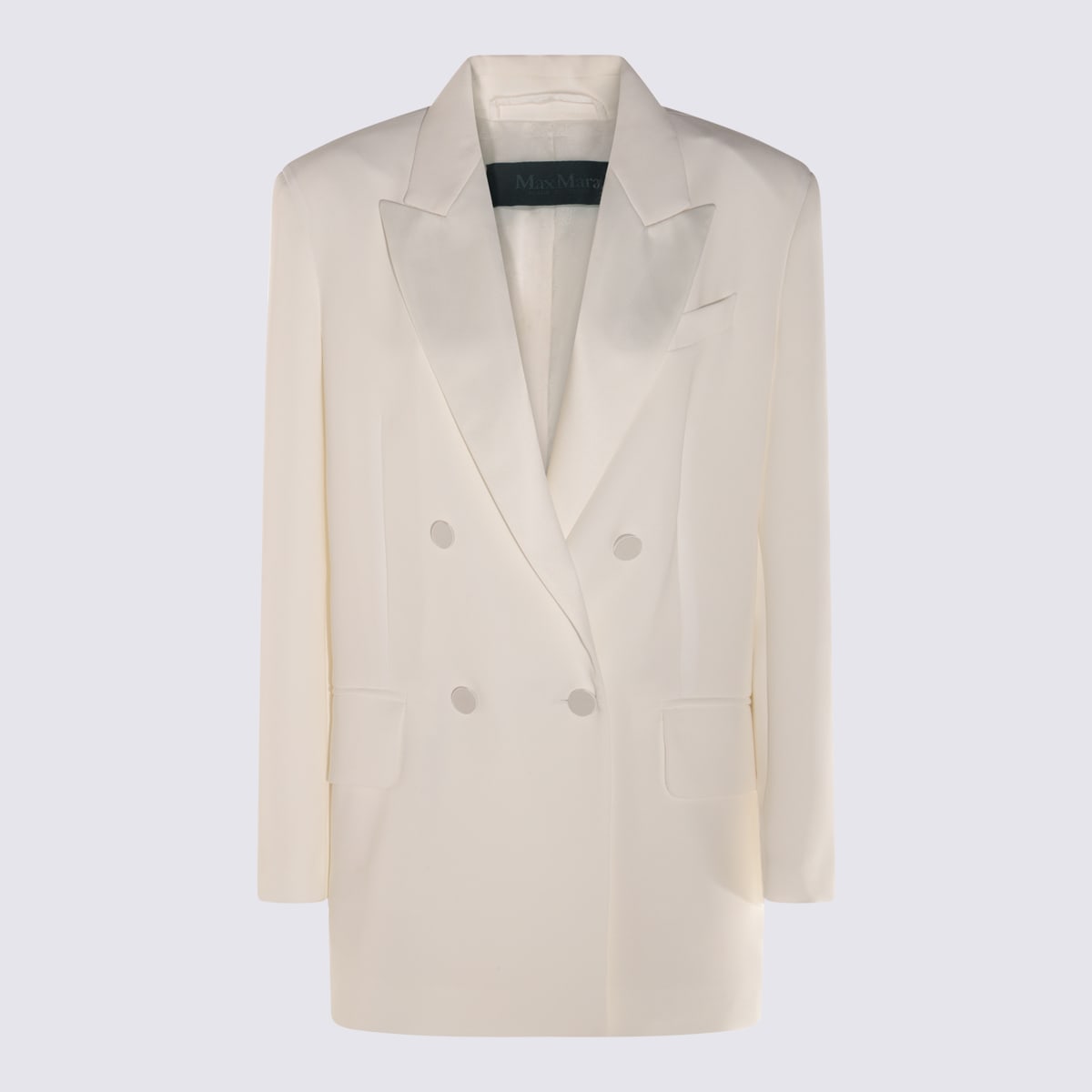 Max Mara White Gabarra Blazer