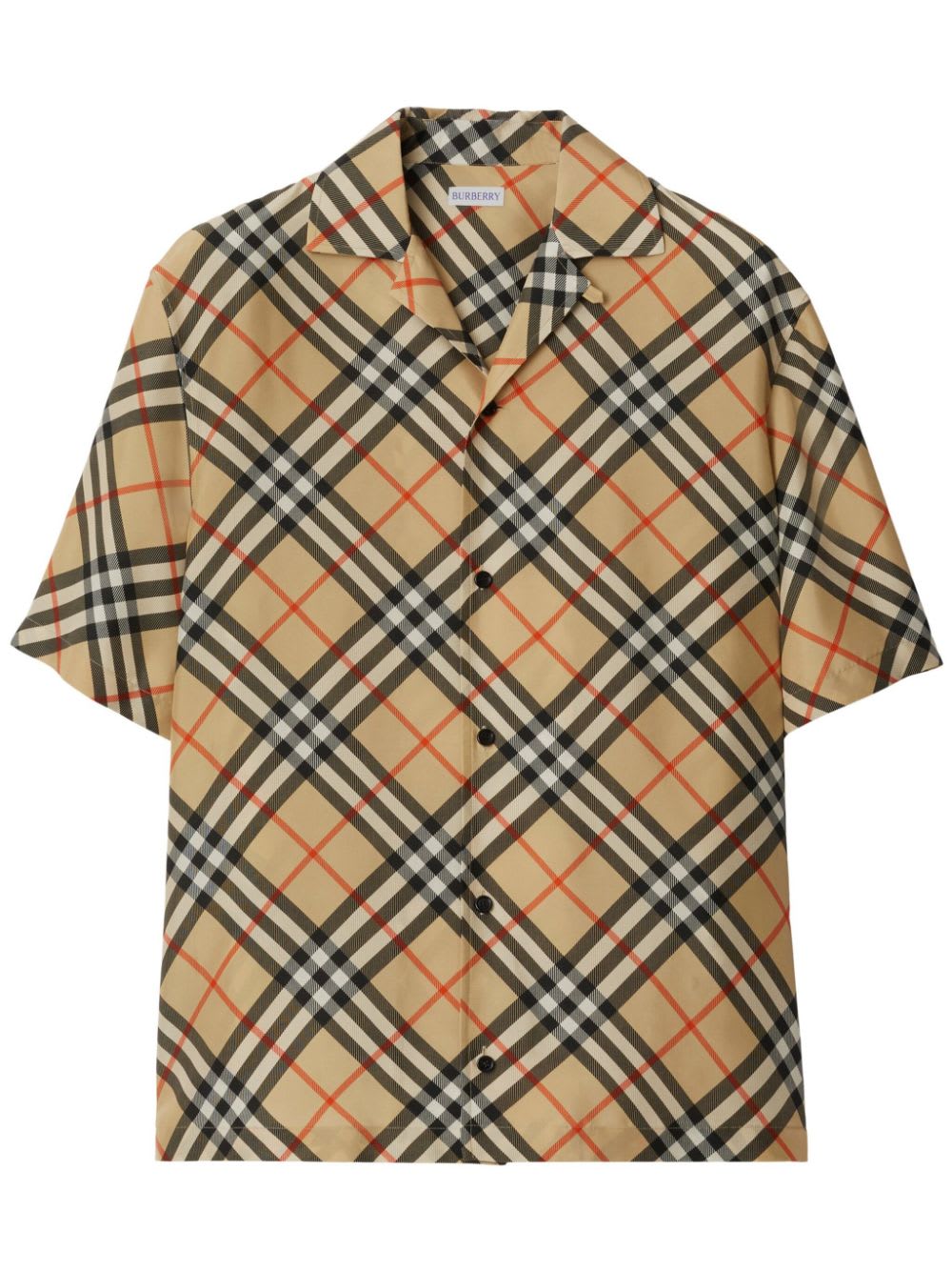 Shop Burberry Shirt In Sand Ip Check