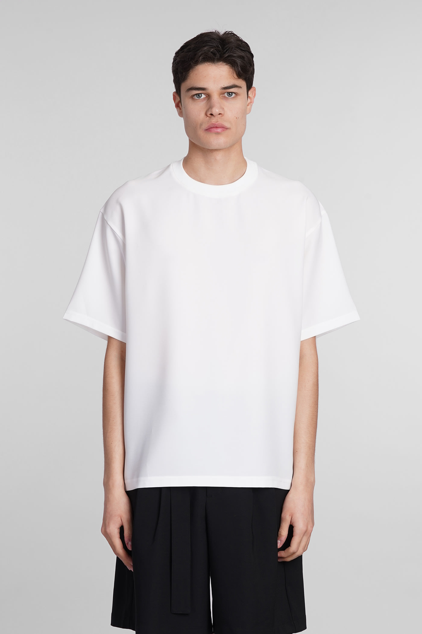 T-shirt In White Polyester