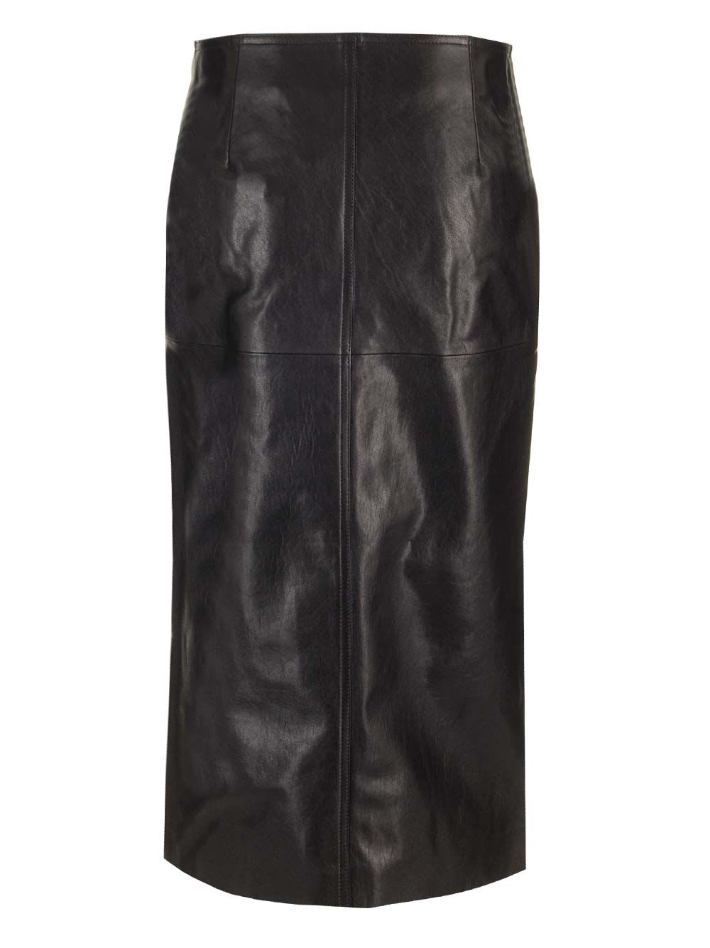 Shop Isabel Marant Ediaz Midi Skirt In Black