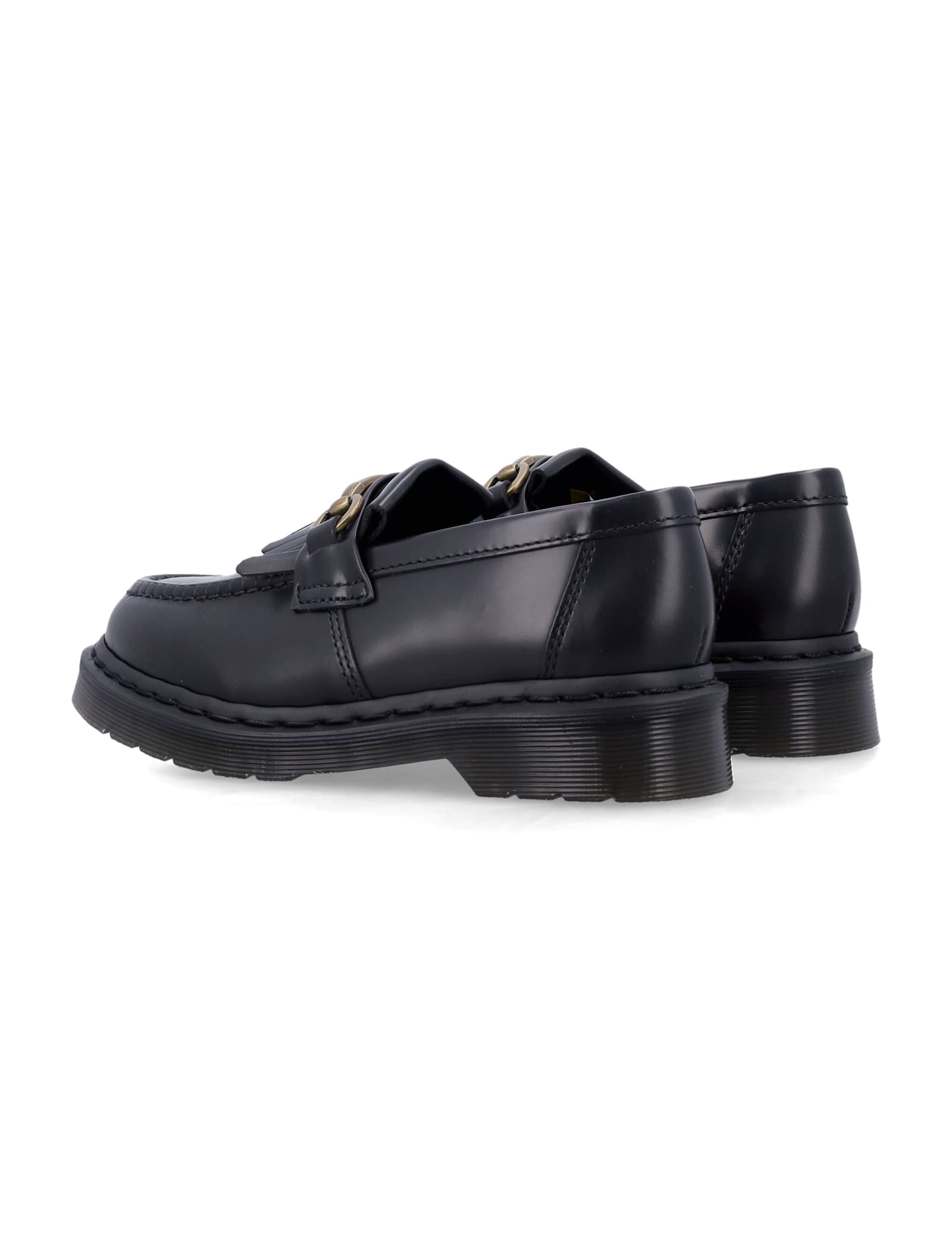 Dr. Martens Adrian Snaffle Smooth Leather Kiltie Loafers In Black In Black
