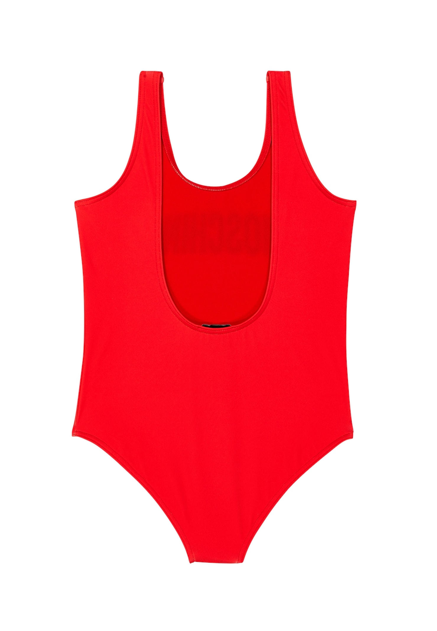 Moschino Logo Swimsuit In Red