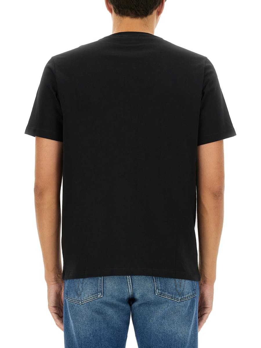 Shop Ps By Paul Smith T-shirt With Print In Black