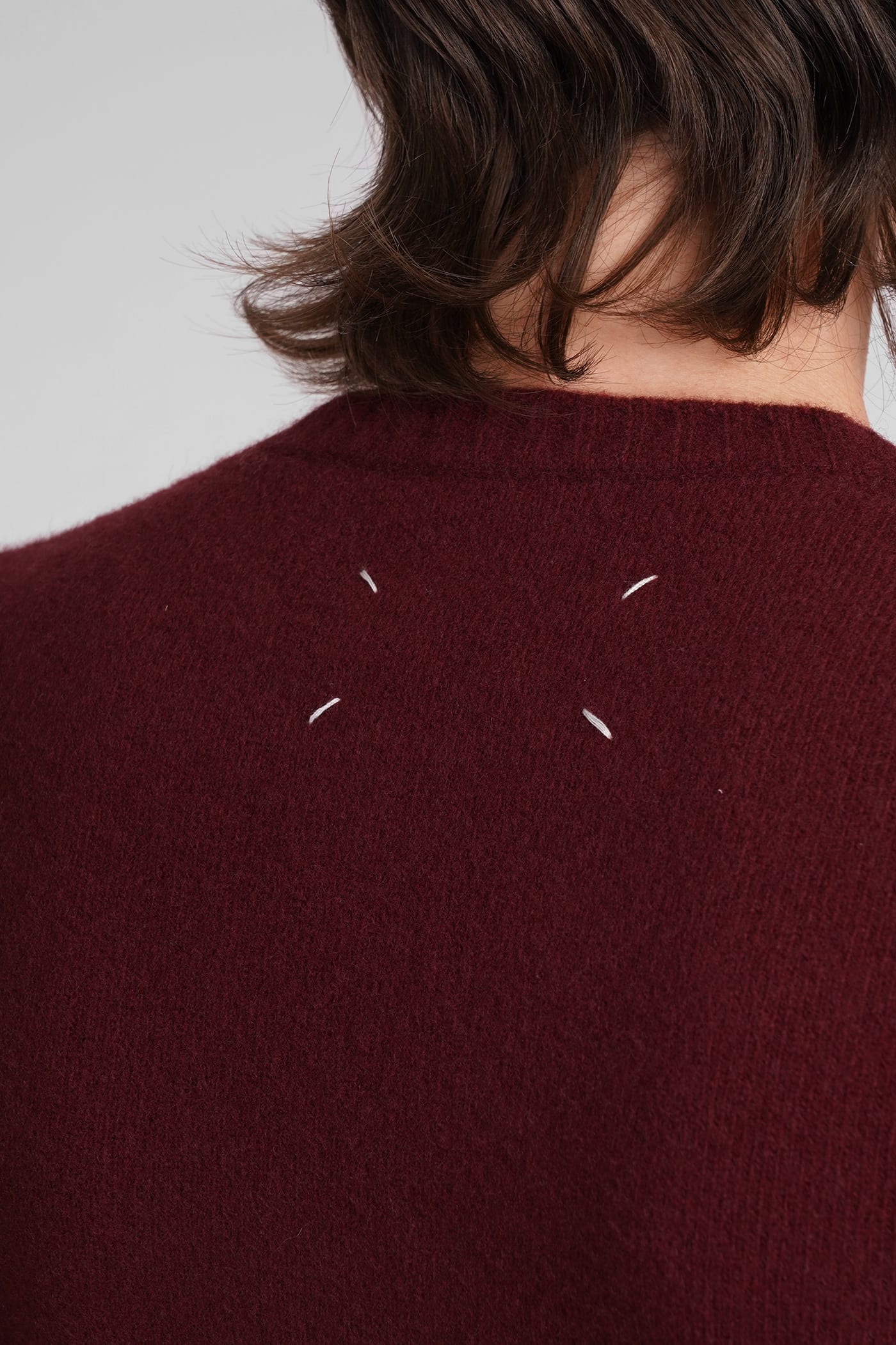 Shop Maison Margiela Knitwear In Bordeaux Wool