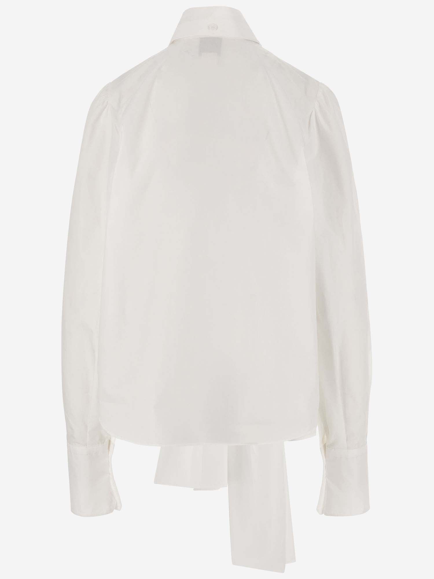 Shop Patou Cotton Shirt In White