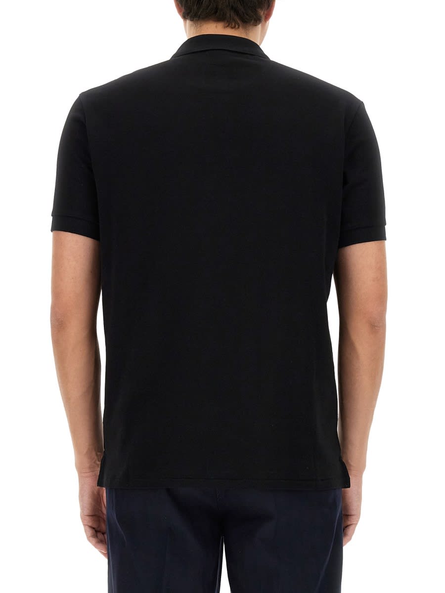 Shop Ps By Paul Smith Polo With Logo Patch In Black