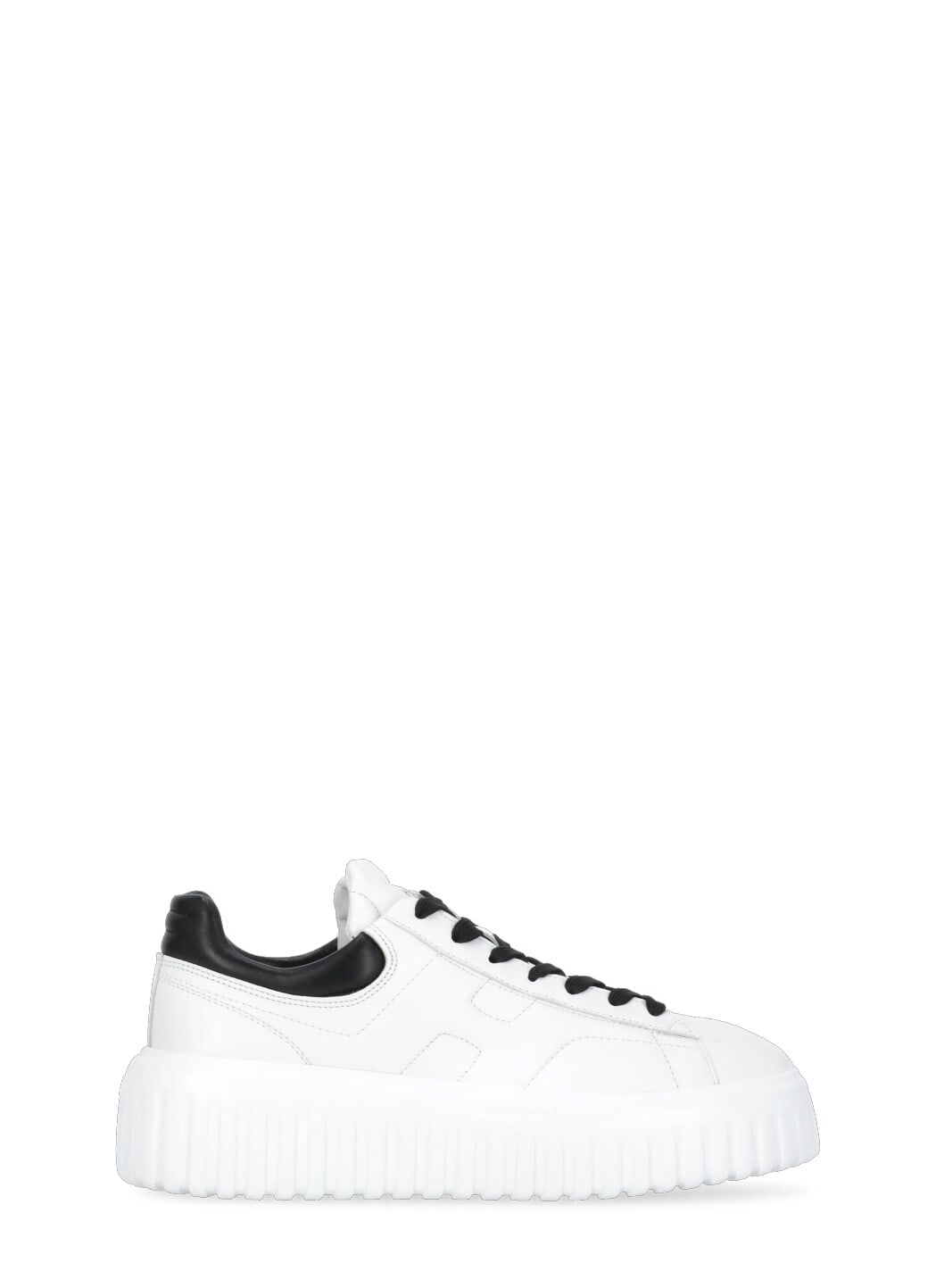 Shop Hogan H-stripes Sneakers In White