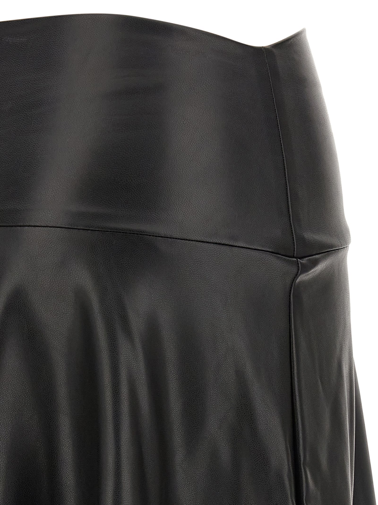 Norma Kamali Flared Skirt To Floor Skirt In Black