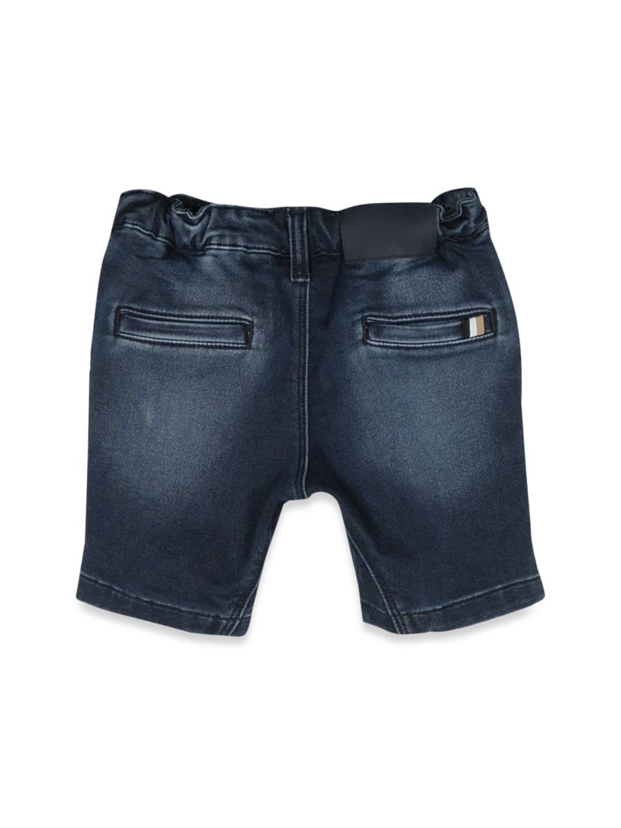 Hugo Boss Denim Bermuda Shorts In Denim