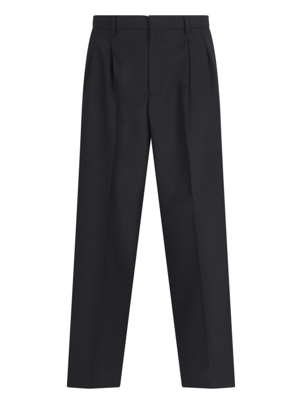 Shop Sunflower Straight Trousers In Black