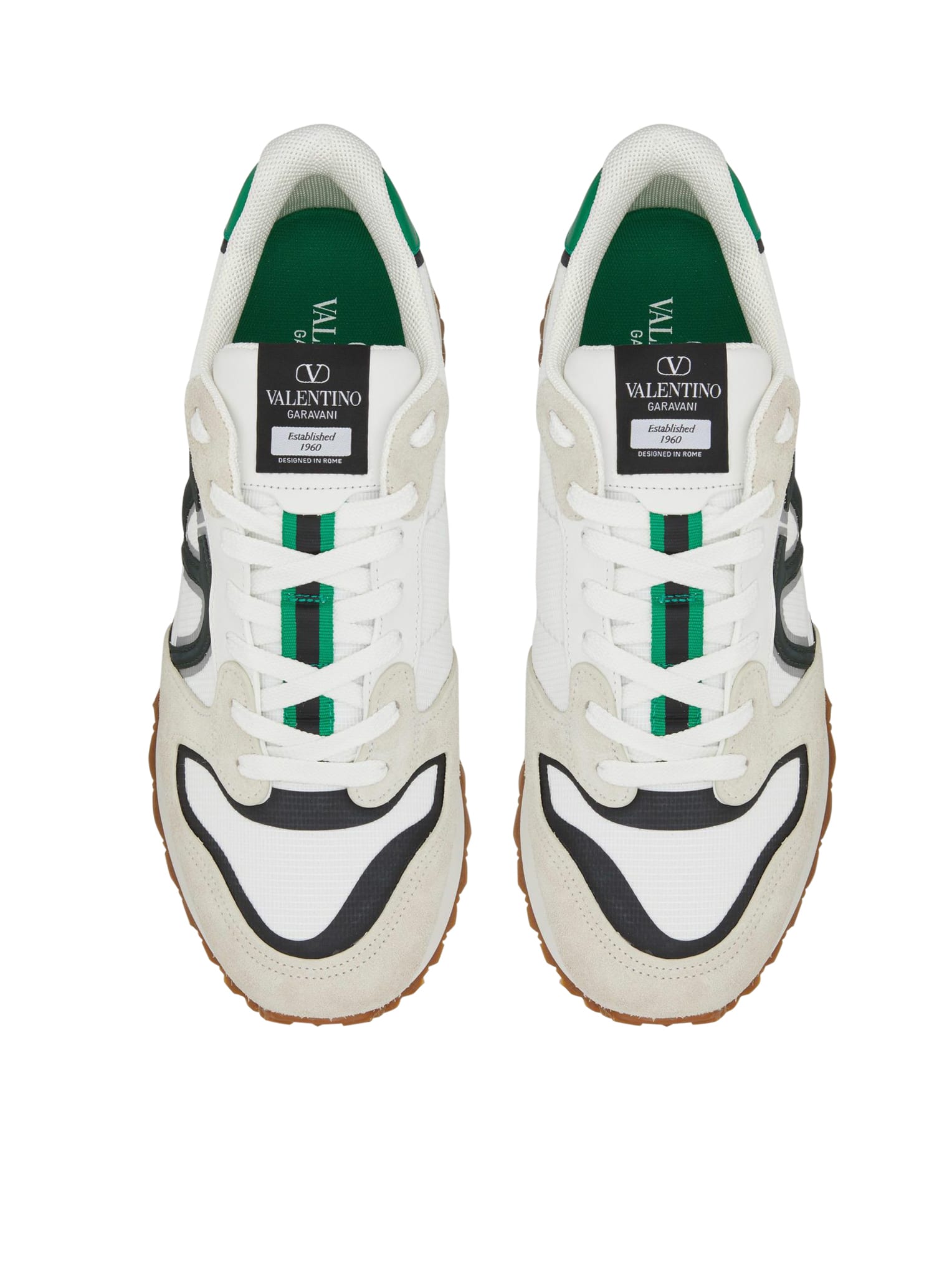 Shop Valentino Vlogo Pace Sneakers In Mjp Ice White Greenmount