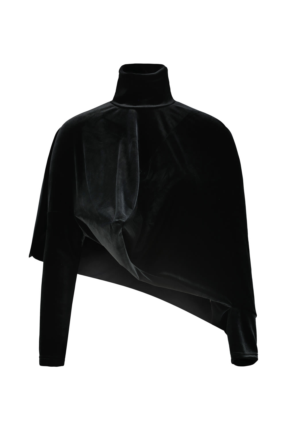 Junya Watanabe Cropped Velvet Top In Multi