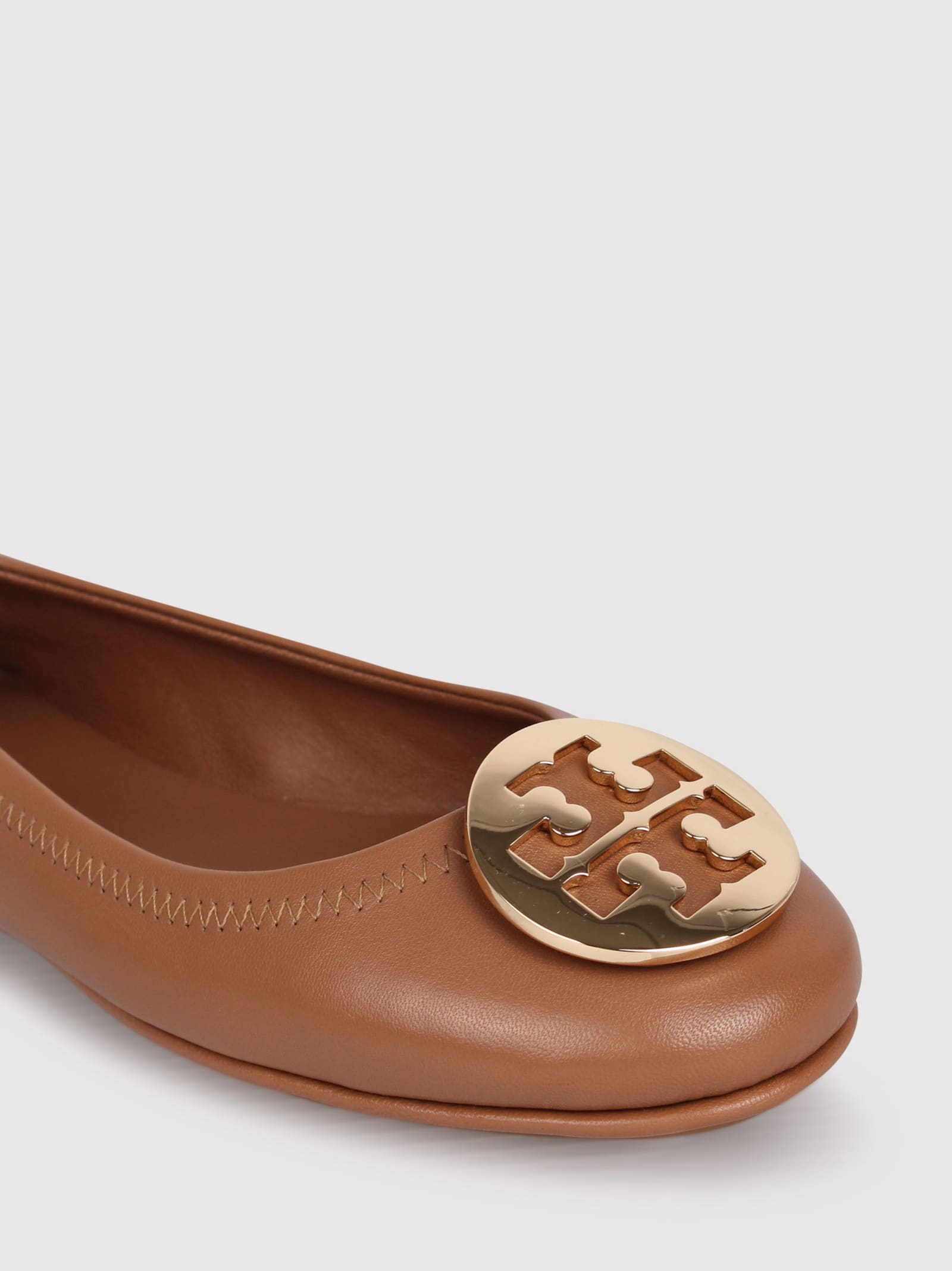 Shop Tory Burch Minnie Ballerinas With Application