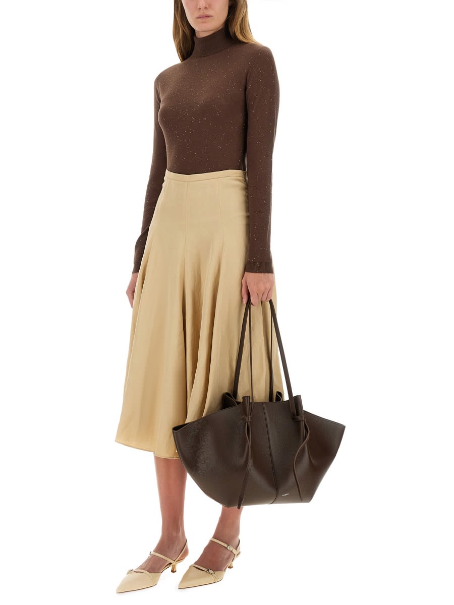 Fabiana Filippi Wool Jersey. In Brown