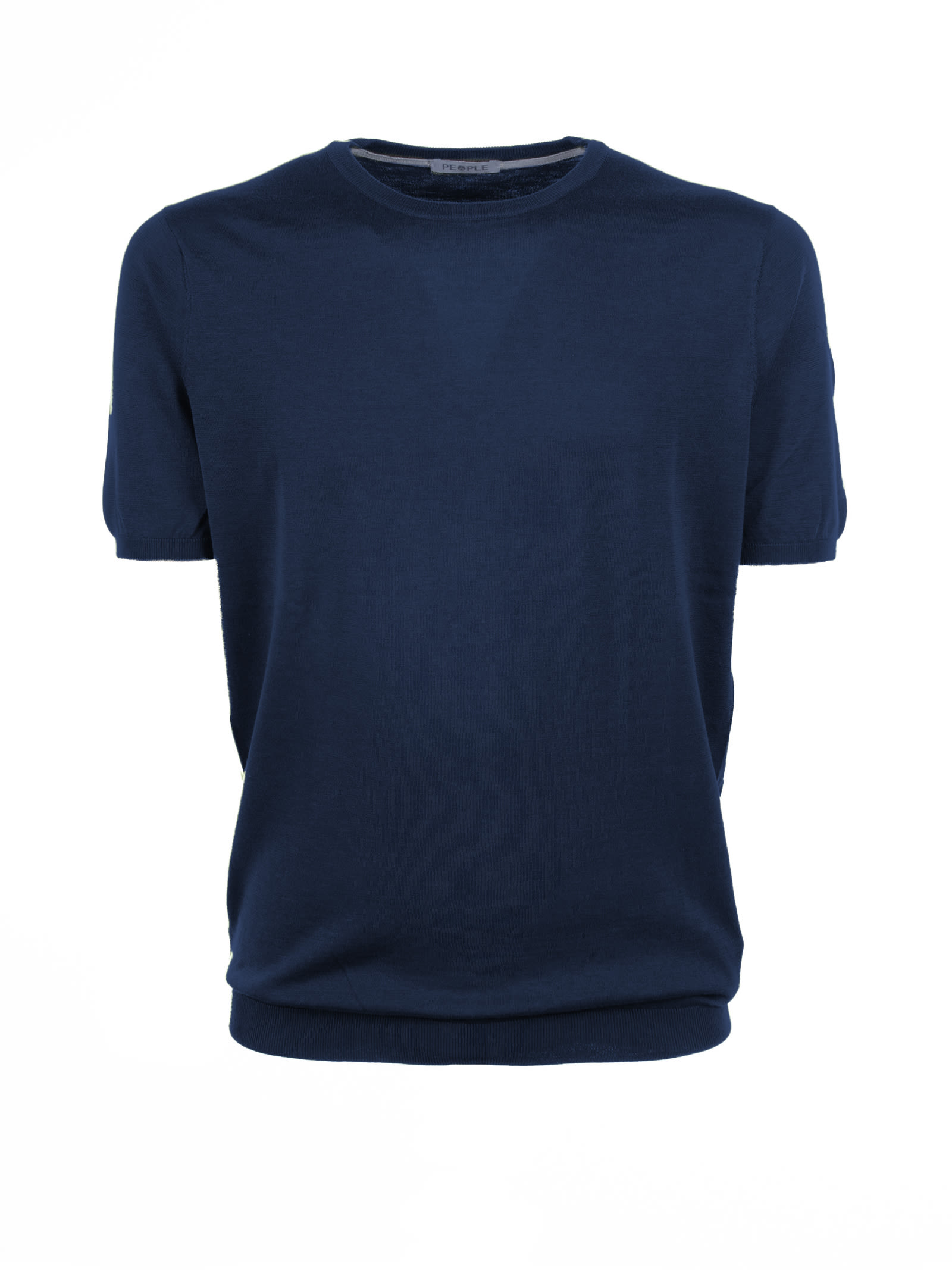 Blue Crew-neck T-shirt