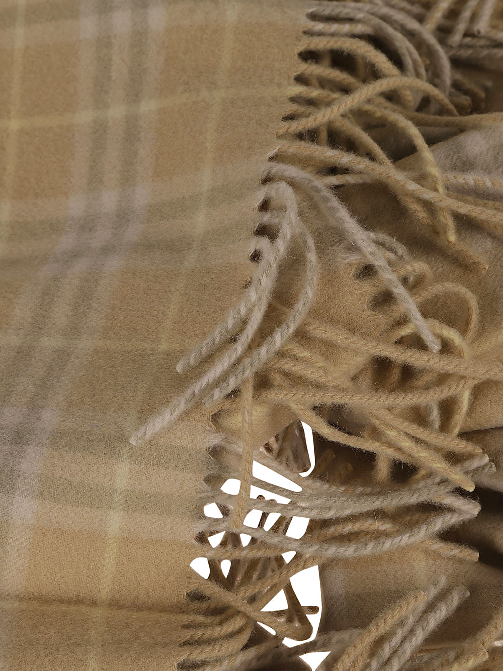 Shop Burberry Vintage Check Washed Happy Scarf In Flax