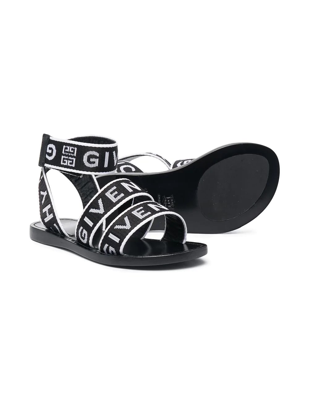 Buy Givenchy Logo-tape Touch-strap Fastening Sandals online, shop Givenchy shoes with free shipping
