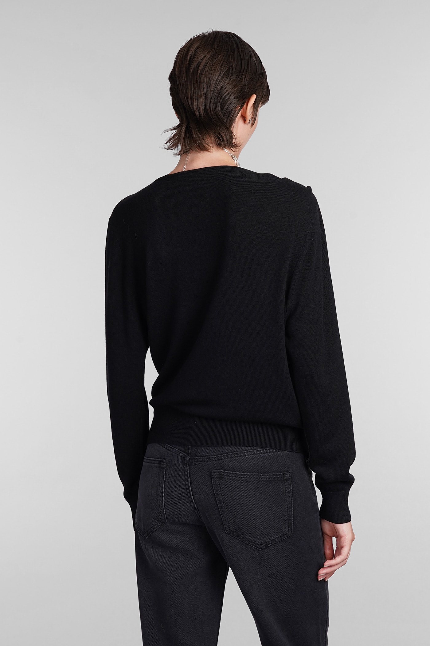 Shop Isabel Marant Kristen Knitwear In Black Viscose