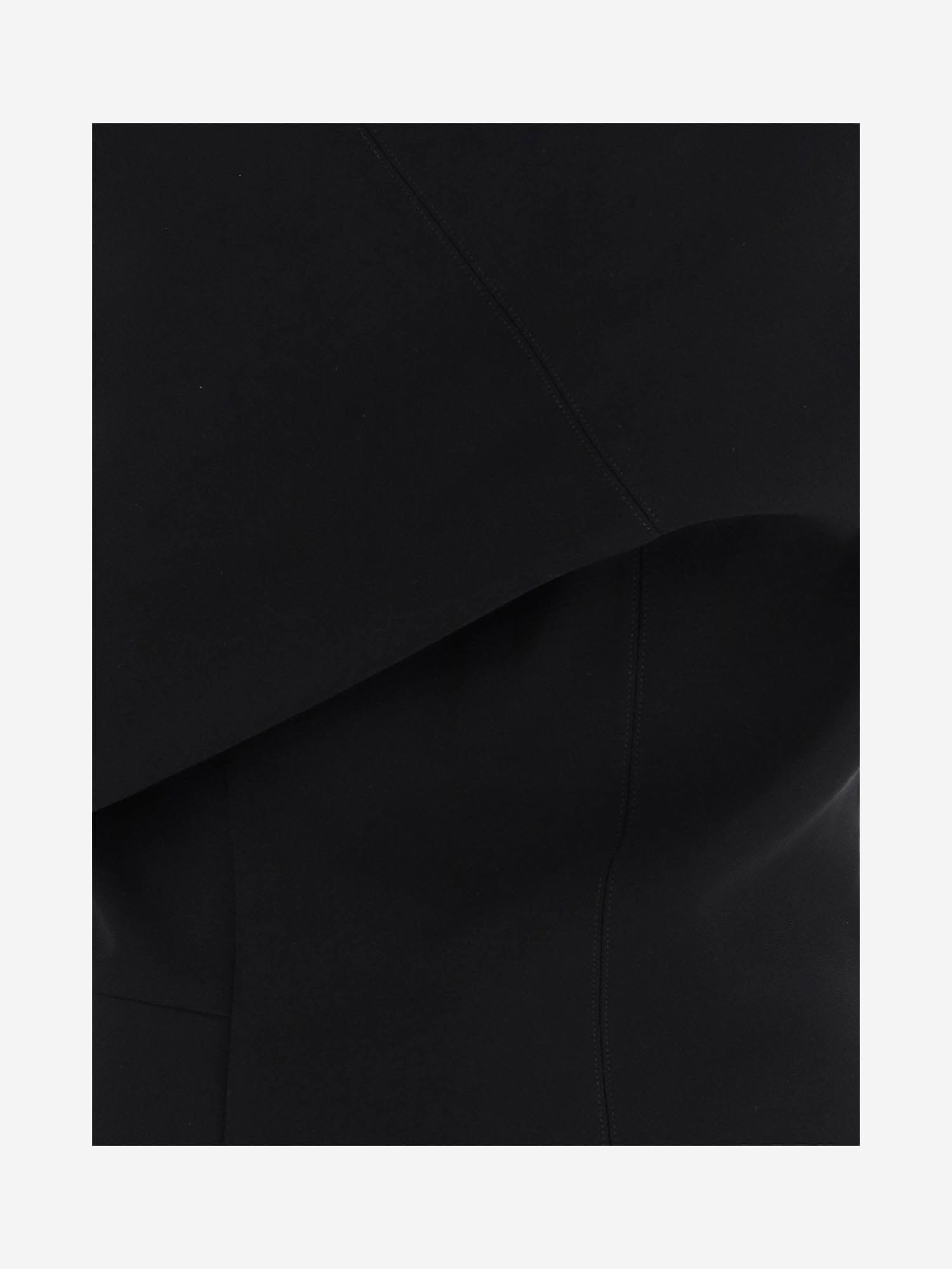 Jacquemus Pesce Draped One-shoulder Mini Dress In Black