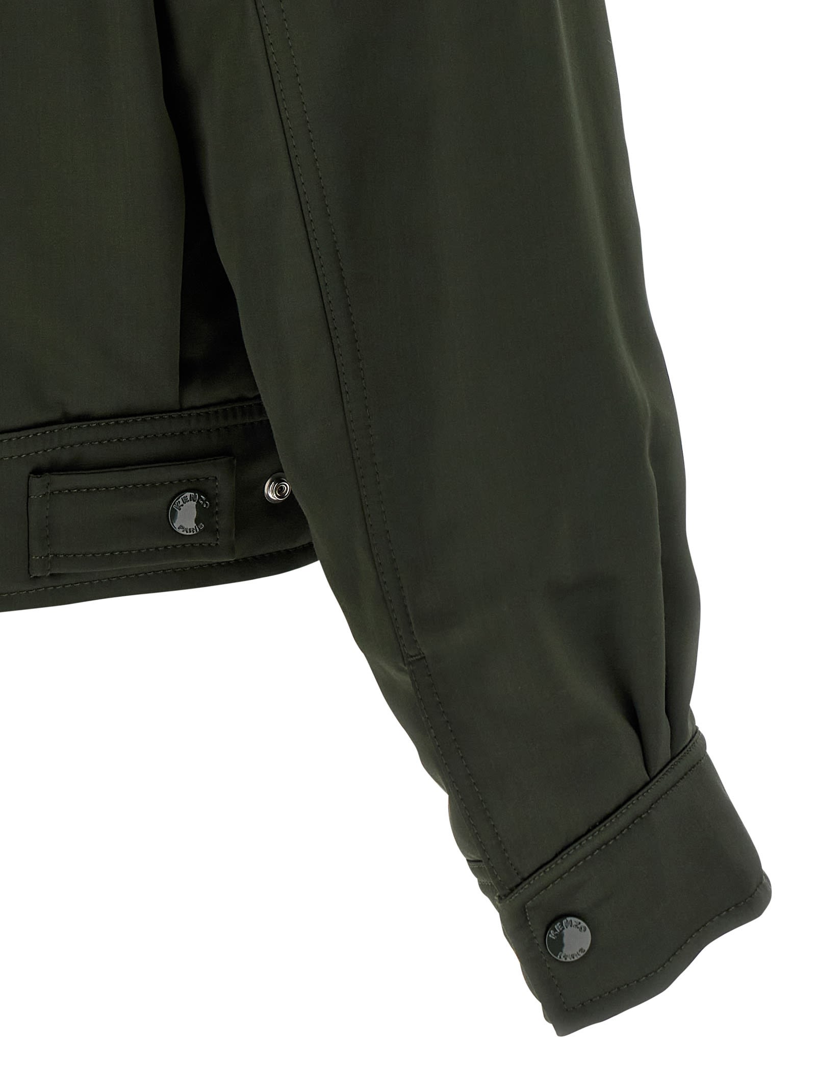 Kenzo Boke Flower Padded Jacket In Green