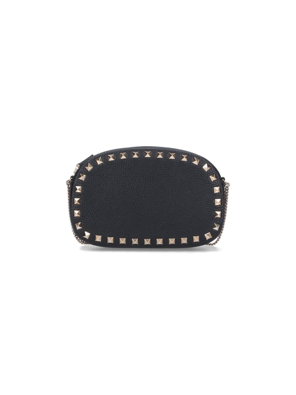 Valentino Mini Rockstud Leather Crossbody Bag In Black