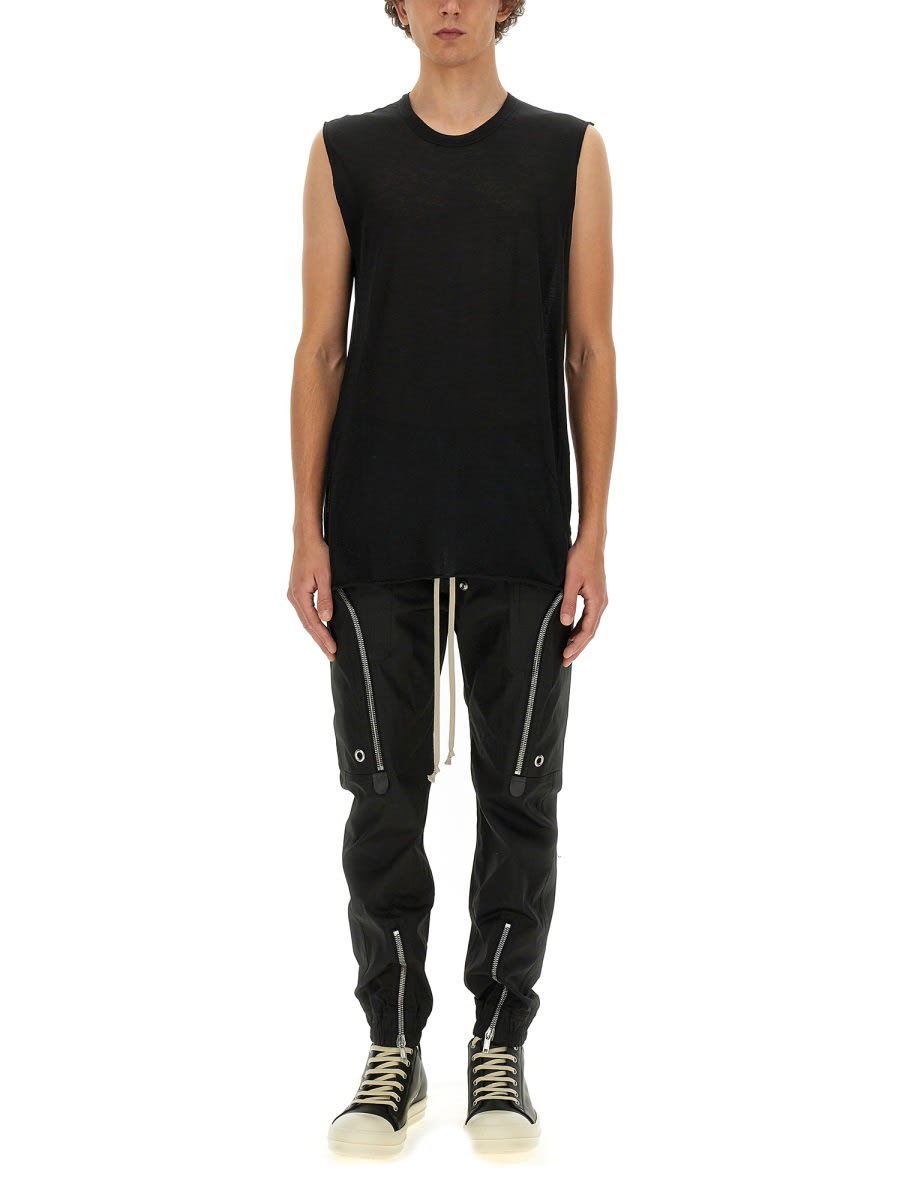 Shop Rick Owens Zip Pocket Laced Trousers In Black