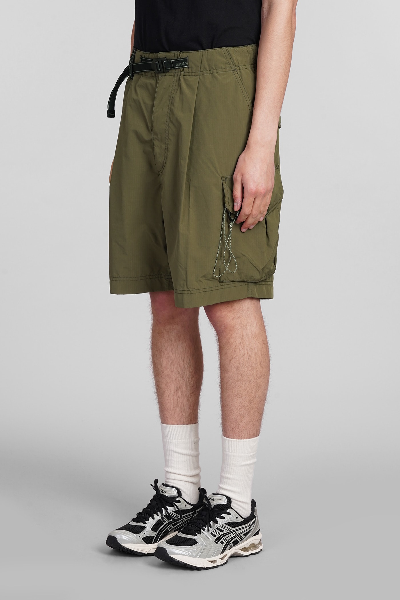 Shop And Wander Shorts In Green Polyester