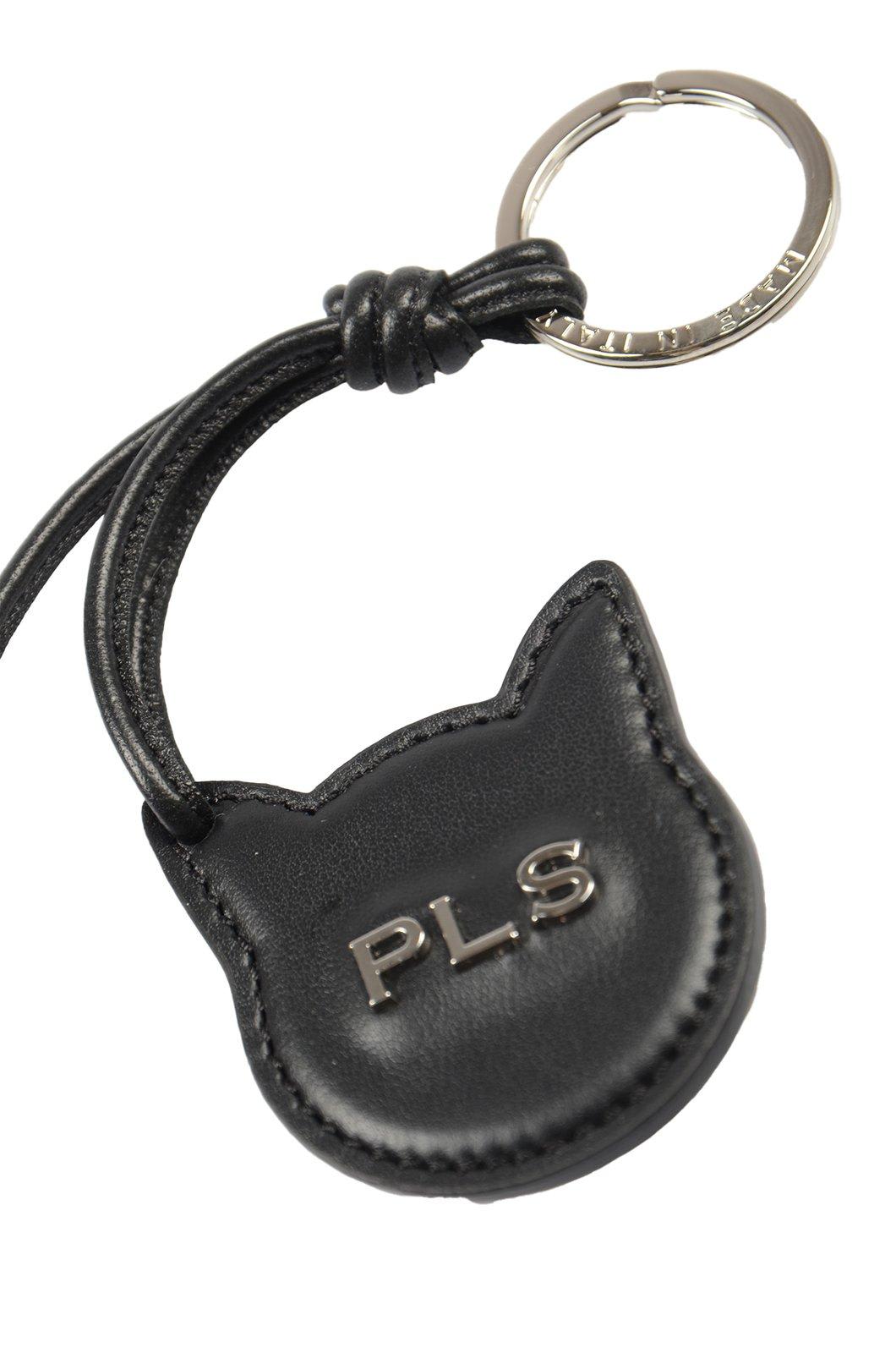 Shop Philosophy Di Lorenzo Serafini Logo Lettering Keychain In Black