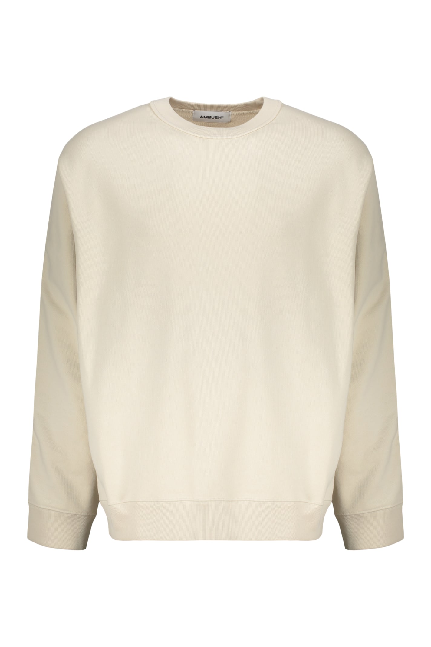 Shop Ambush Cotton Sweatshirt In Ivory