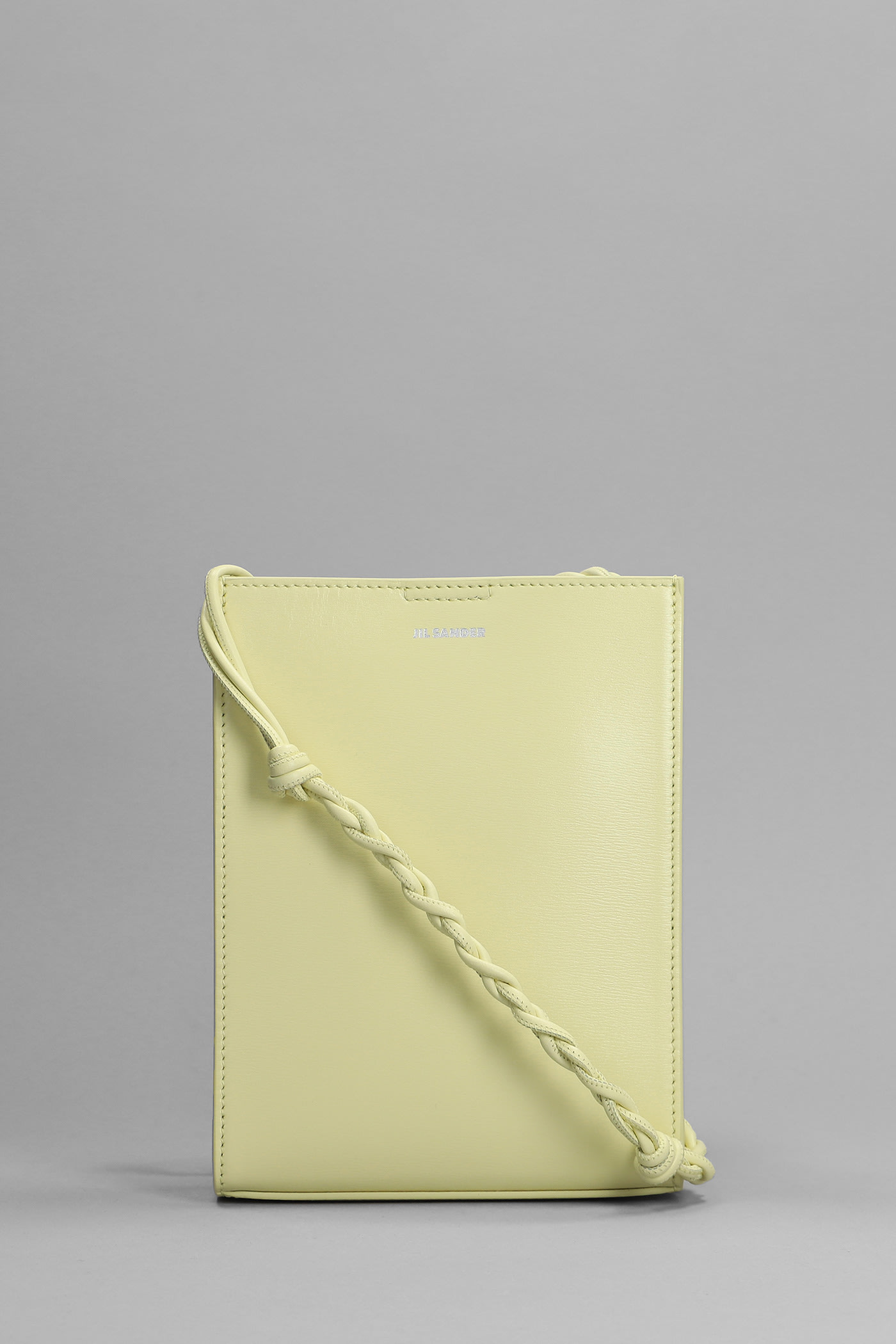 Jil Sander Tangle Sm Shoulder Bag In Yellow Leather | ModeSens