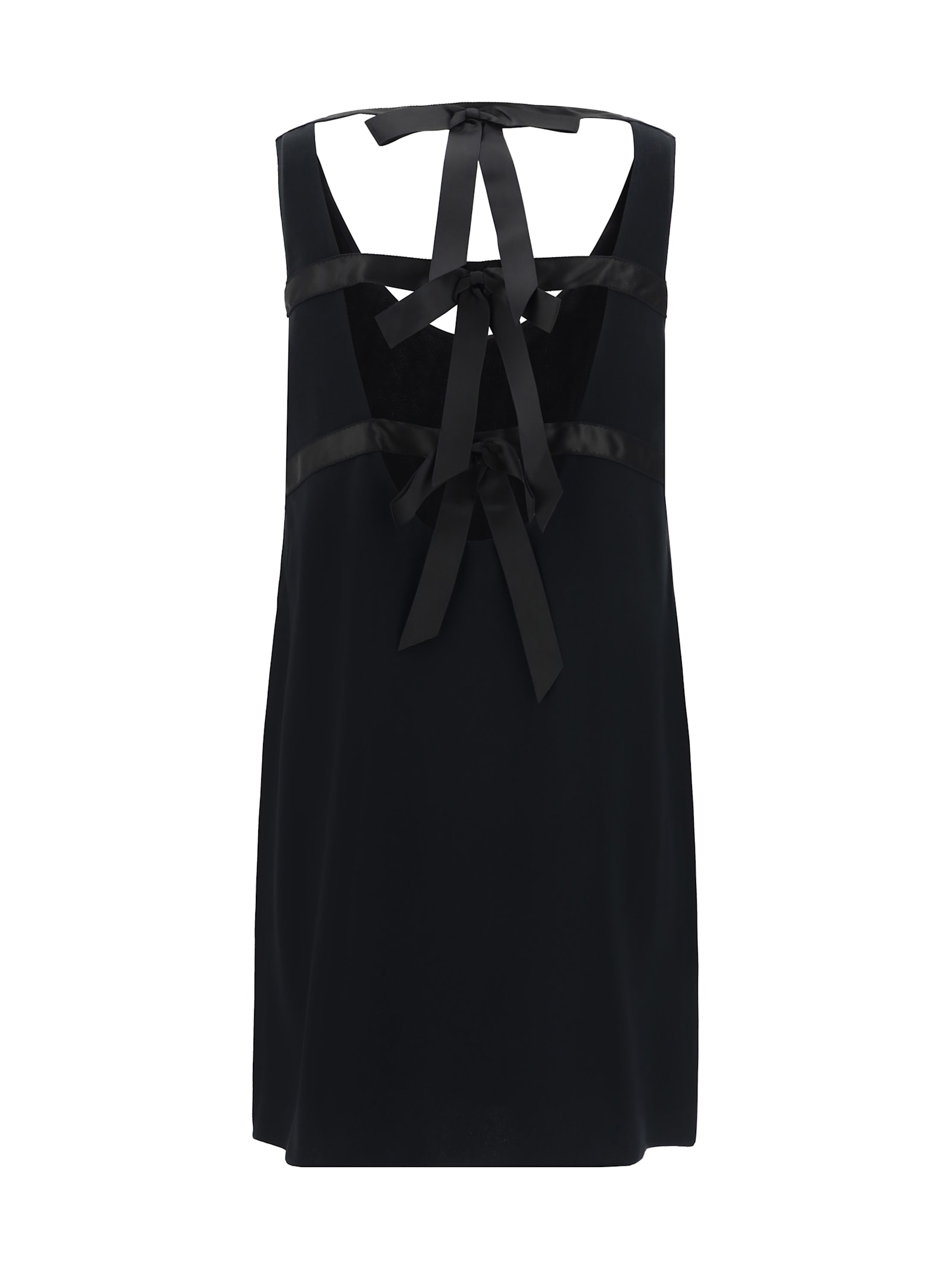 Shop Prada Mini Dress In Nero