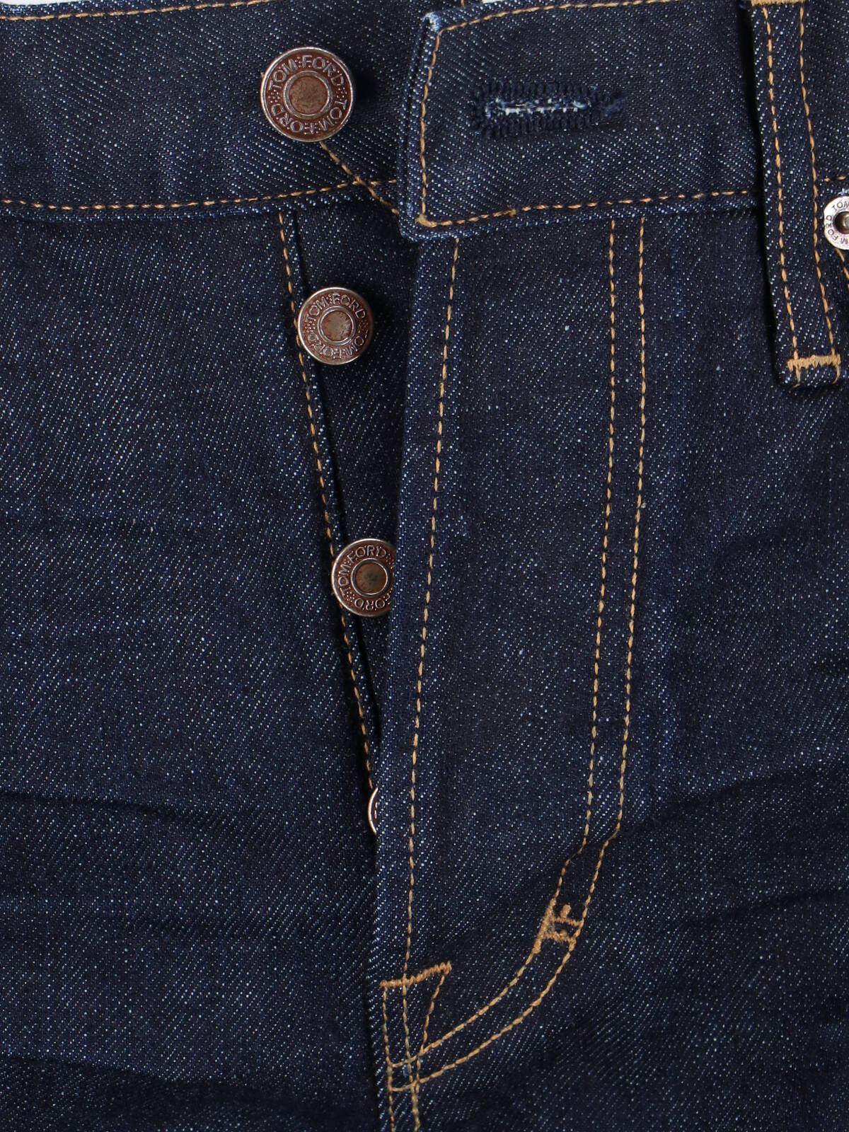 Tom Ford Contrast-stitching Straight-leg Jeans In Blue
