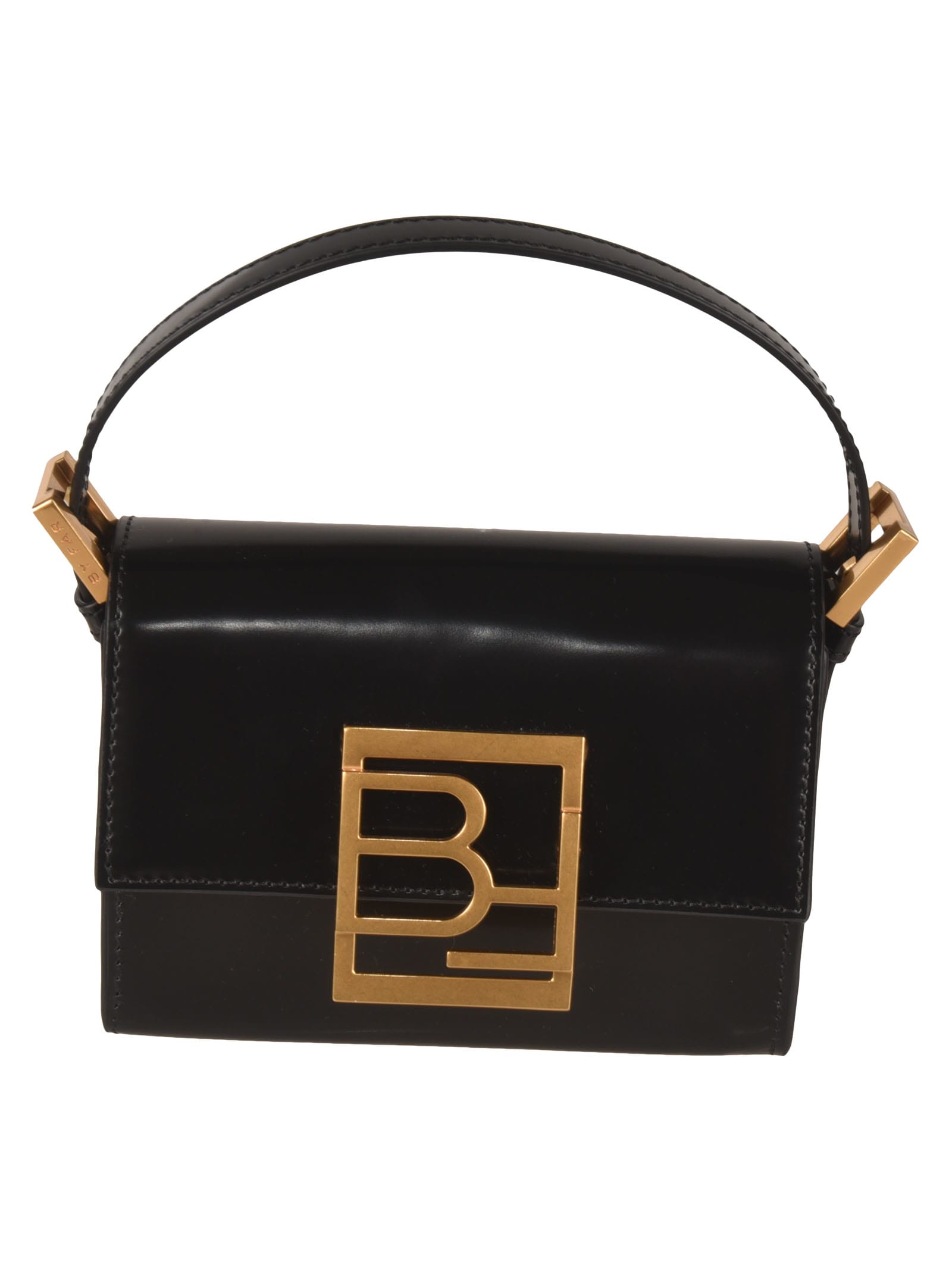 BY FAR Logo Front Flap Tote