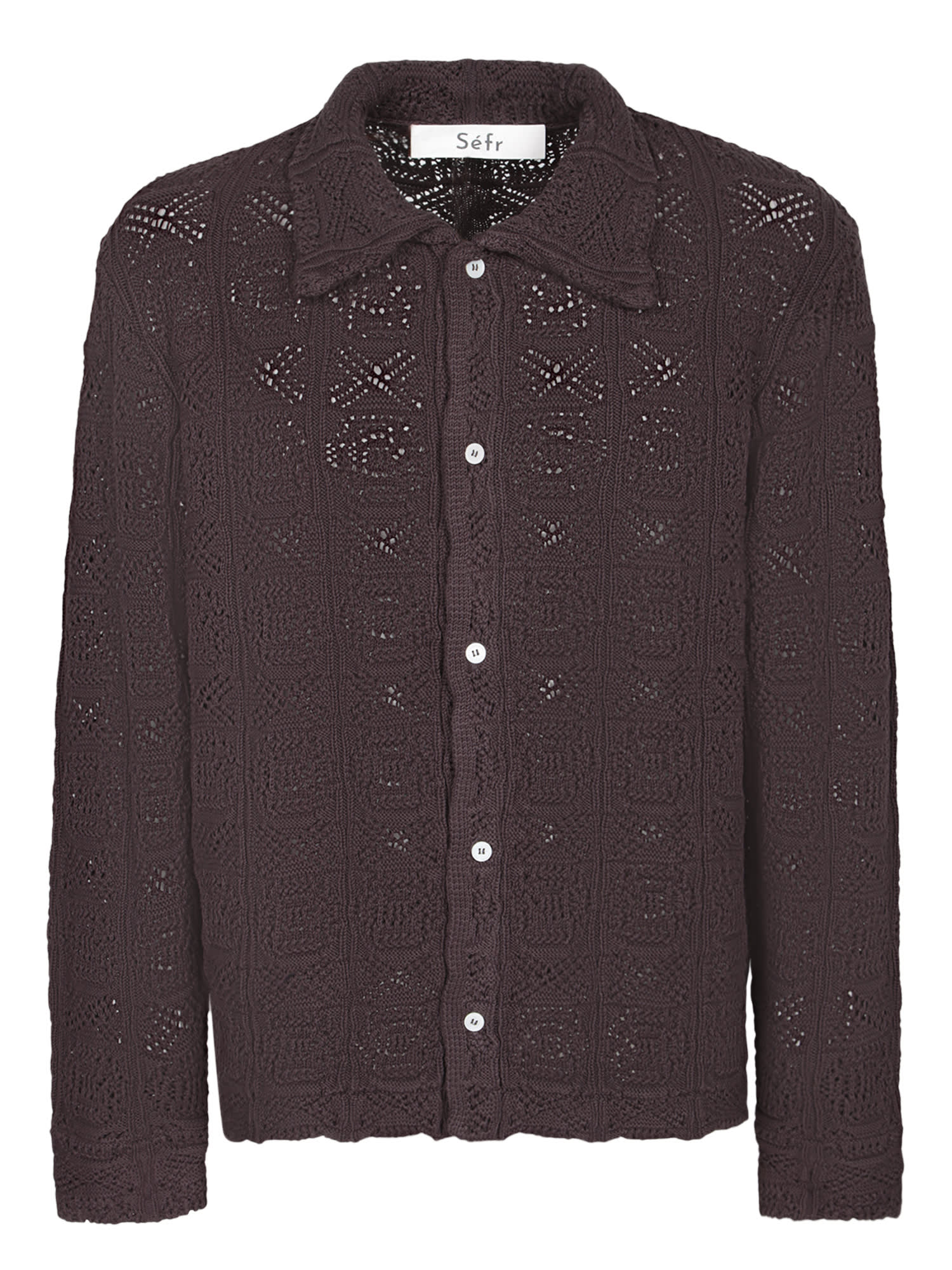 Myles Knit Brown Knitted Shirt
