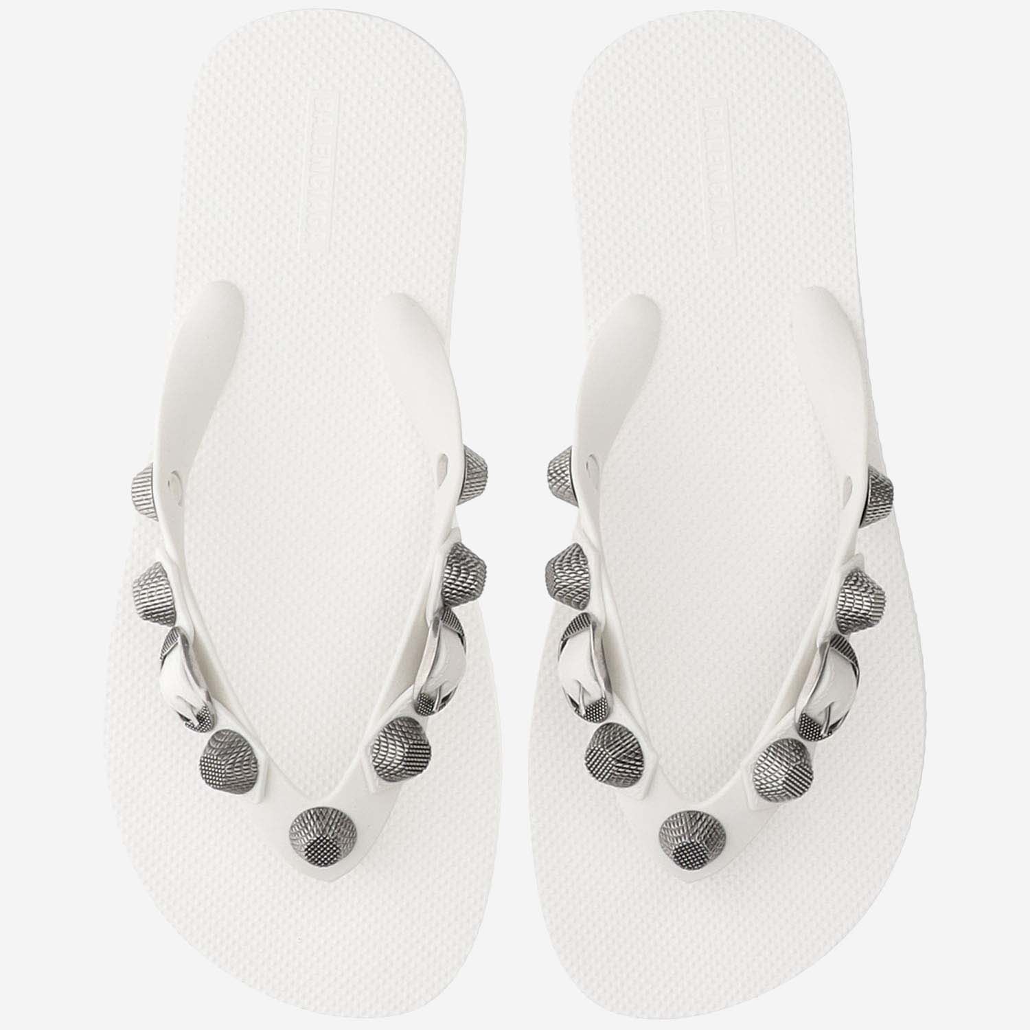 Shop Balenciaga Cagole Sandals In White