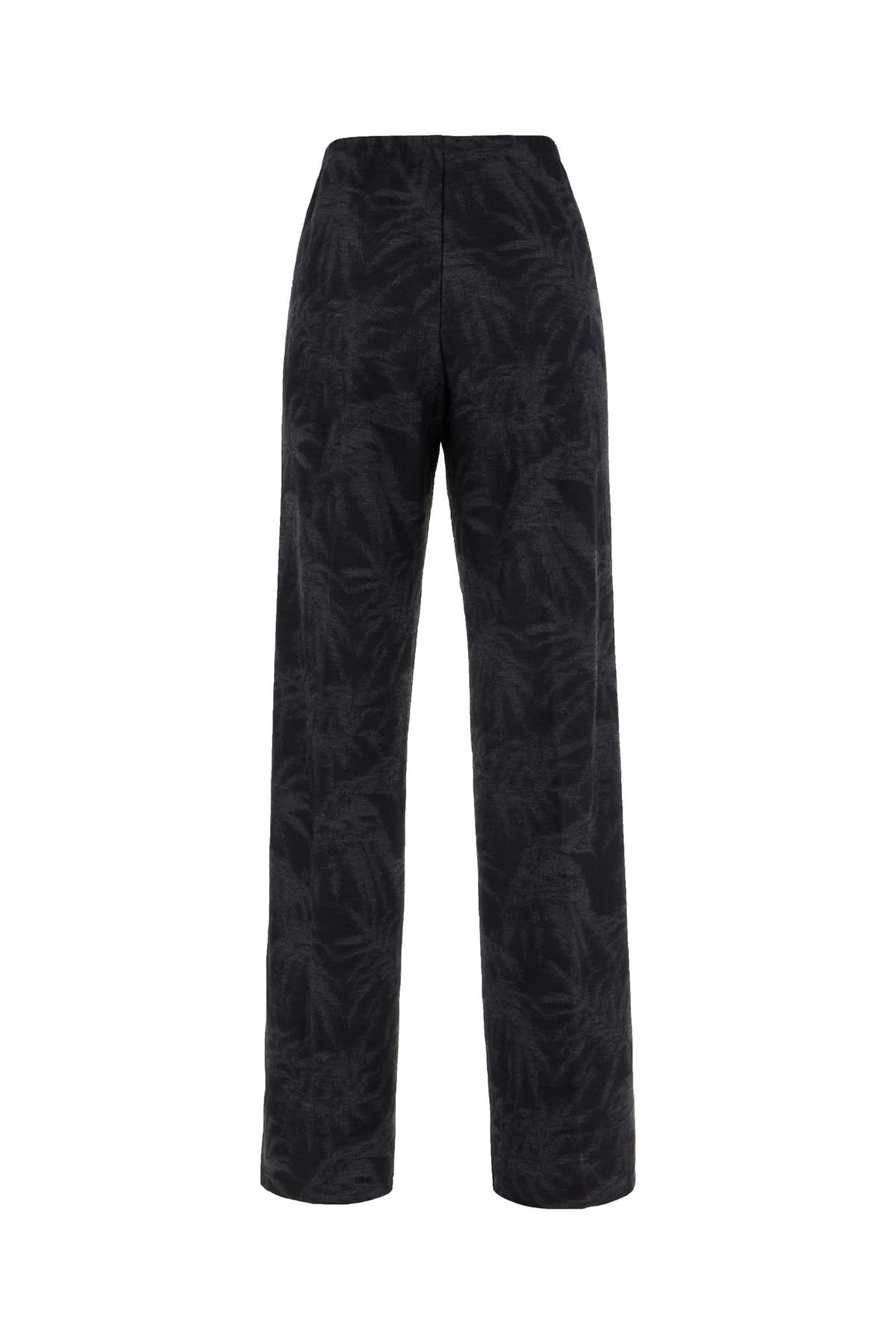 Shop Palm Angels Printed Cotton Blend Joggers In Black Off White