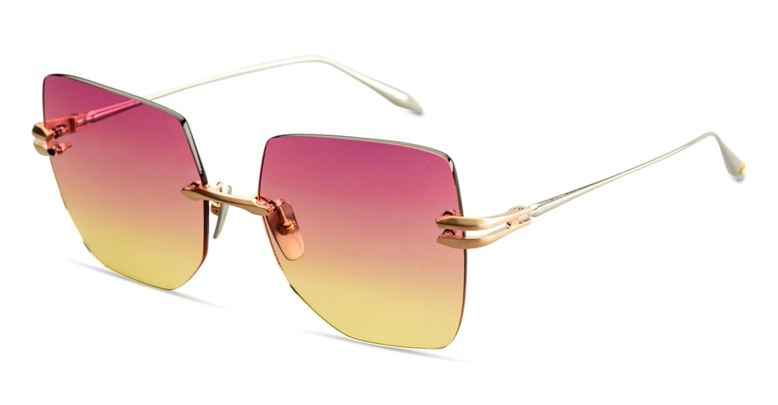 Shop Dita Embra - Brushed Rose Gold Sunglasses In Gold/rose Gold