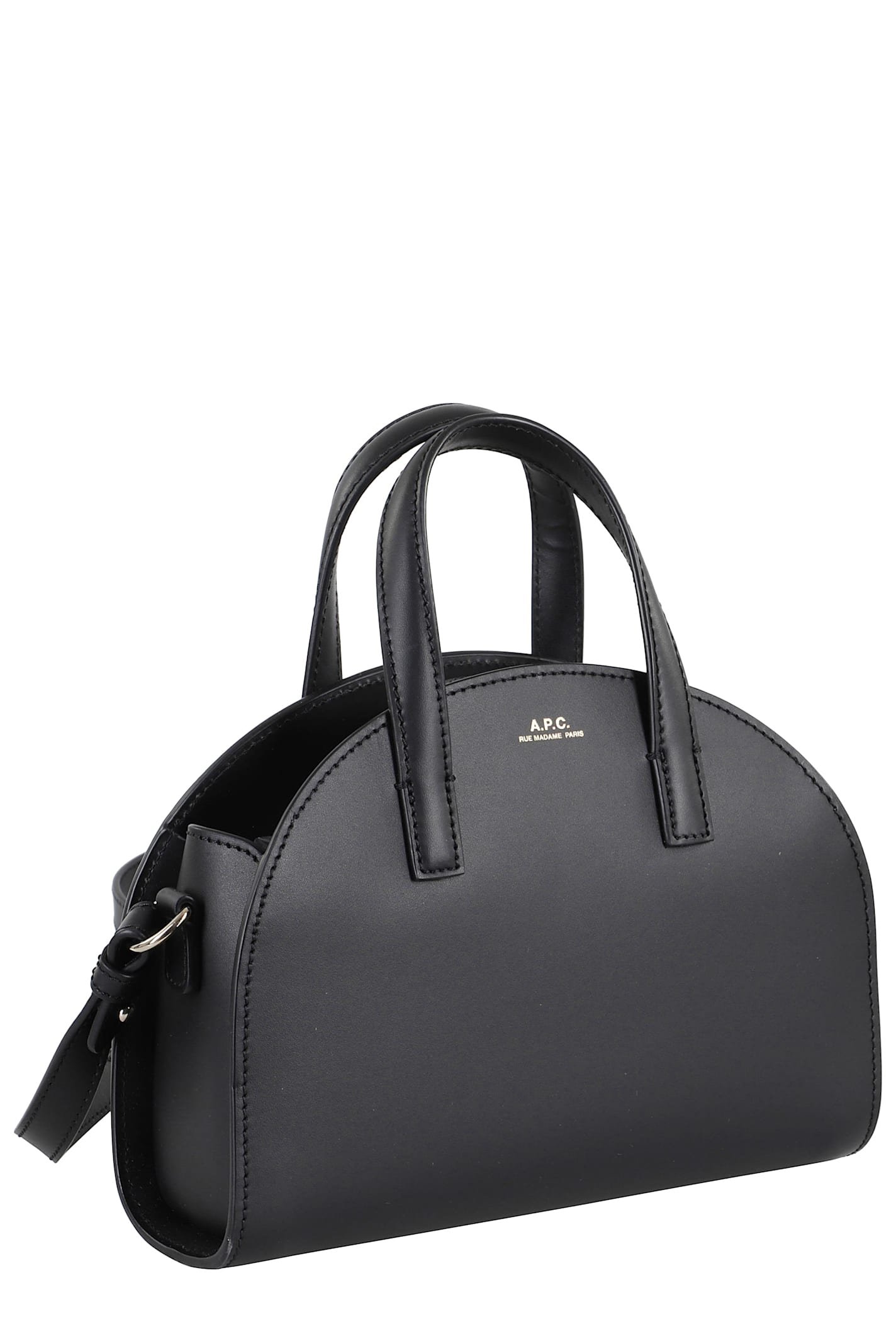 Apc Tote Demi Lune Small In Lzz Black