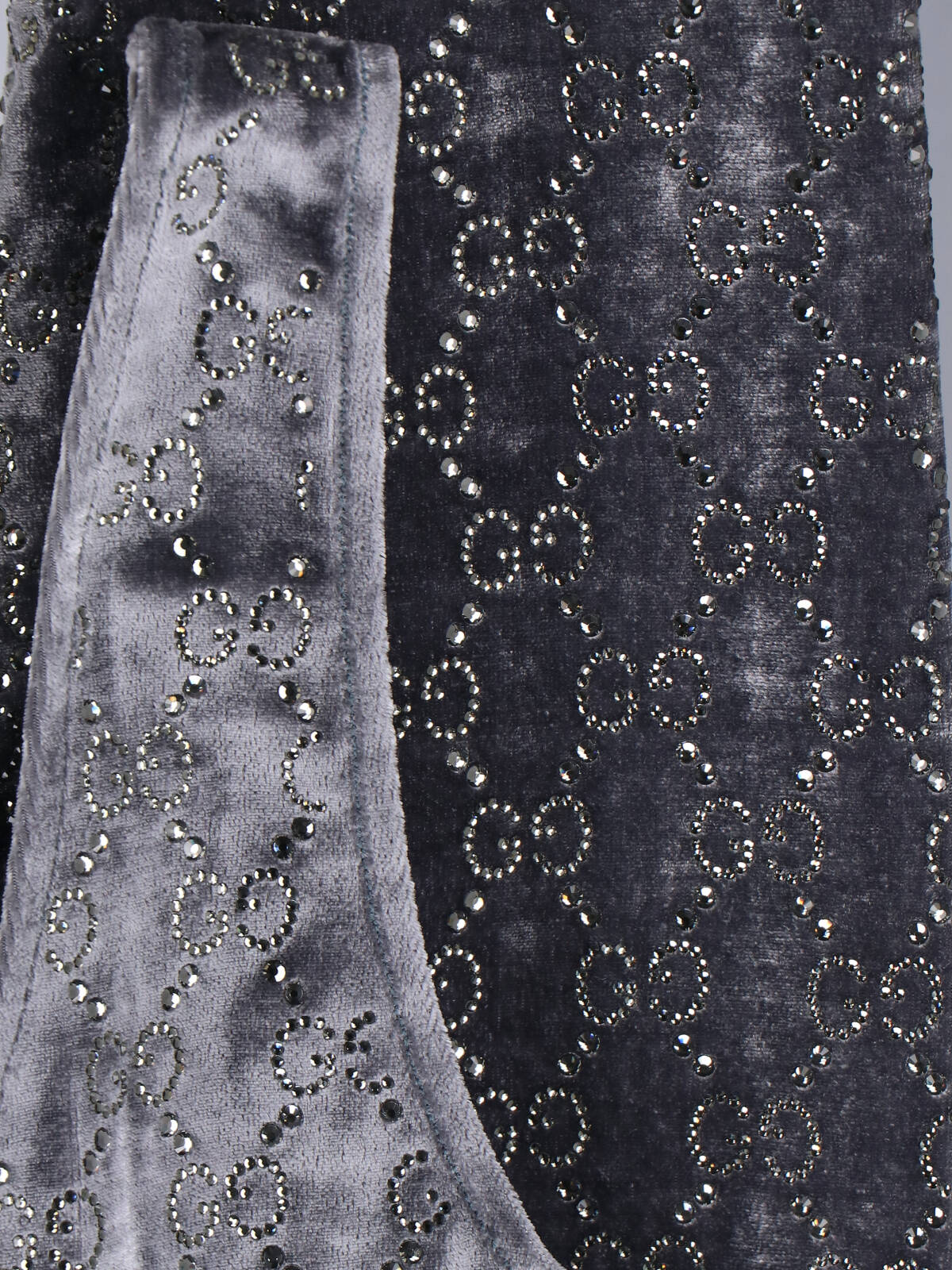 Gucci Sweatshirt With Gg Embroidery In Gray