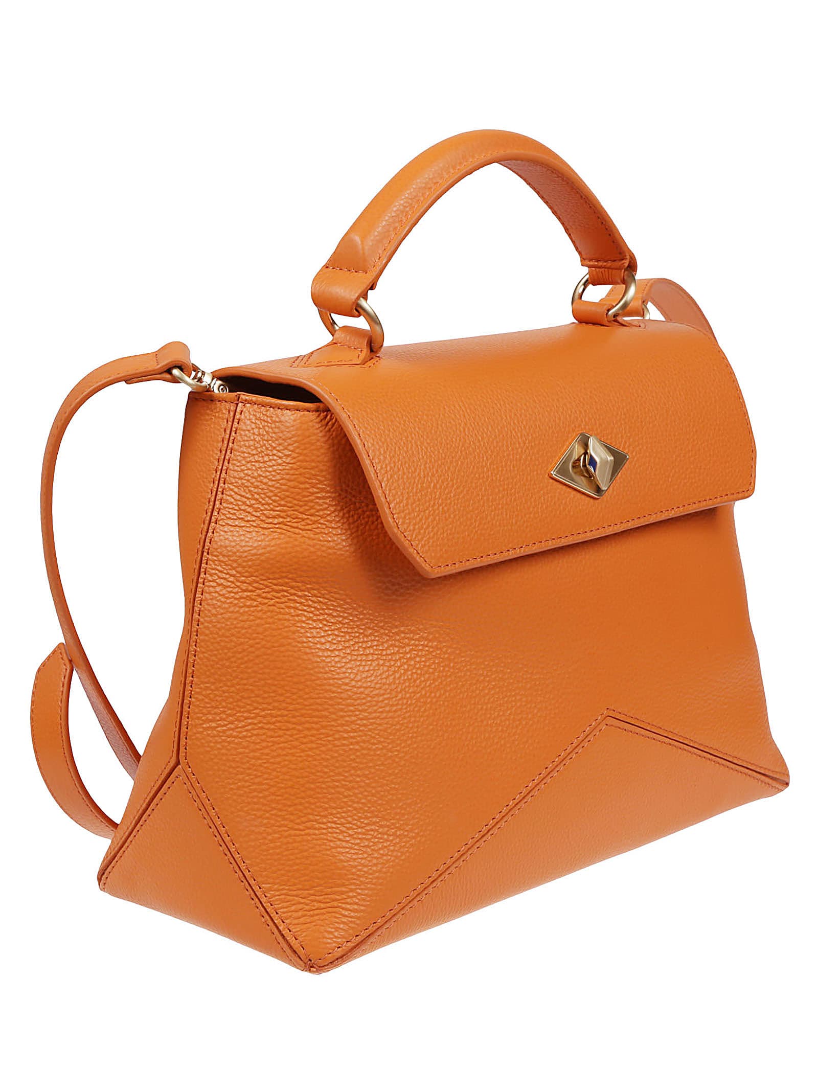 Shop Ballantyne Diamond Chanelle Bag In Orange