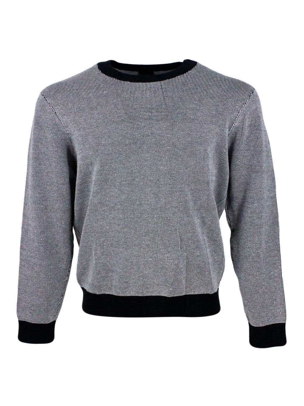 ARMANI COLLEZIONI Gray Crew Sweater offers L